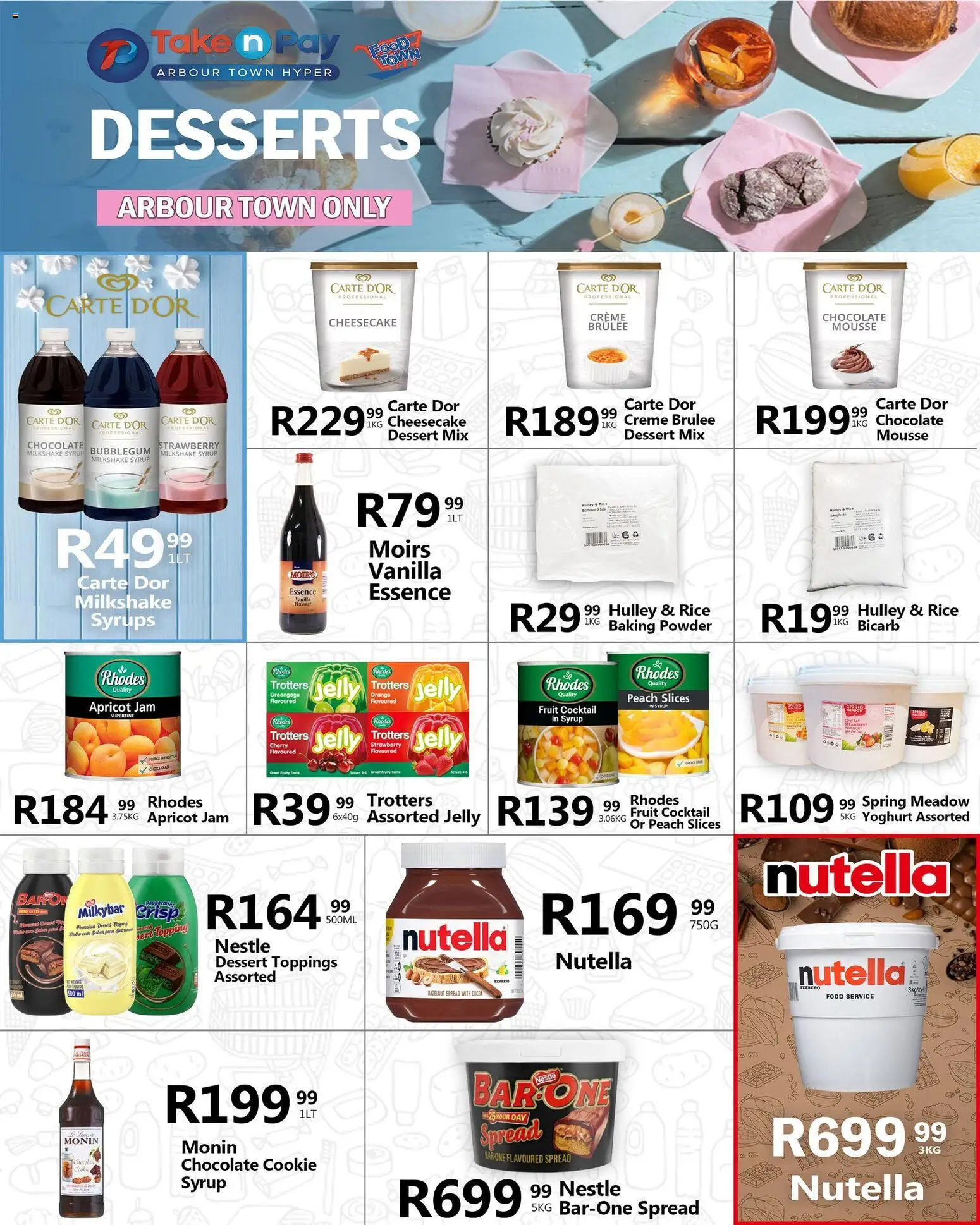 New Take n Pay catalogue – valid from 19.01.2026 | Page: 28 | Products: Pó talco, Chocolate, Rice, Baking powder