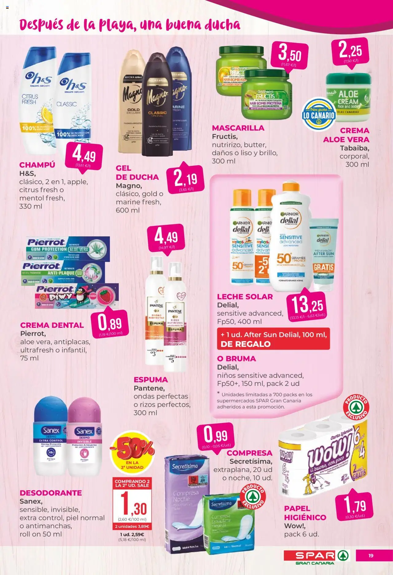 Spar folleto │ válido desde el 08.08.2025 | Página: 19 | Productos: Champú, Crema, Body, Ducha