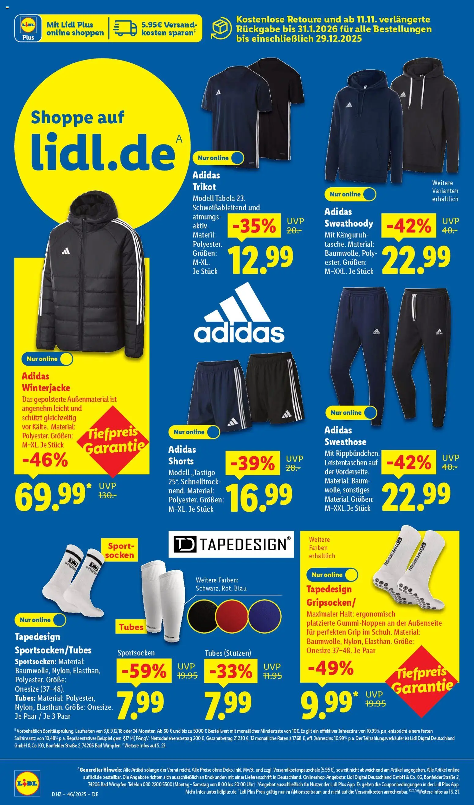 Lidl Prospekt Aarbergen – gültig ab 10.11.2025 | Seite: 48 | Produkte: Winterjacke, Bad, Socken, Telefon