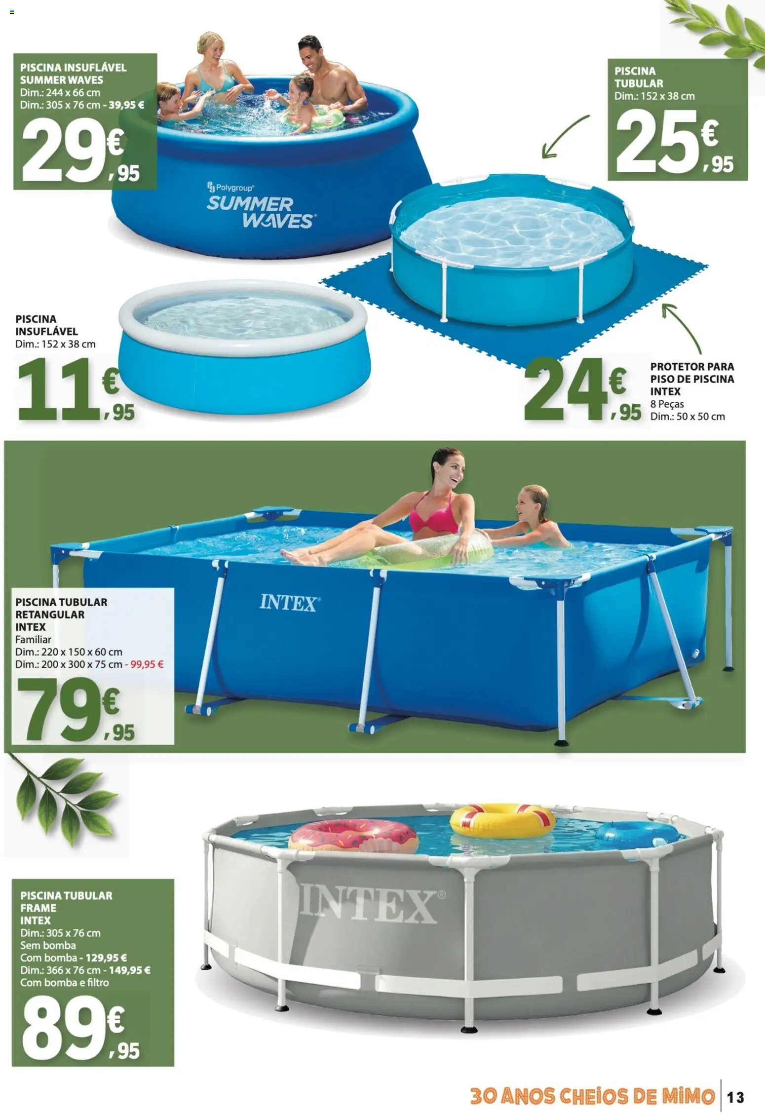 E.Leclerc Especial Ar Livre │ válido de 28.04.2026 | Página: 13 | Produtos: Piscina