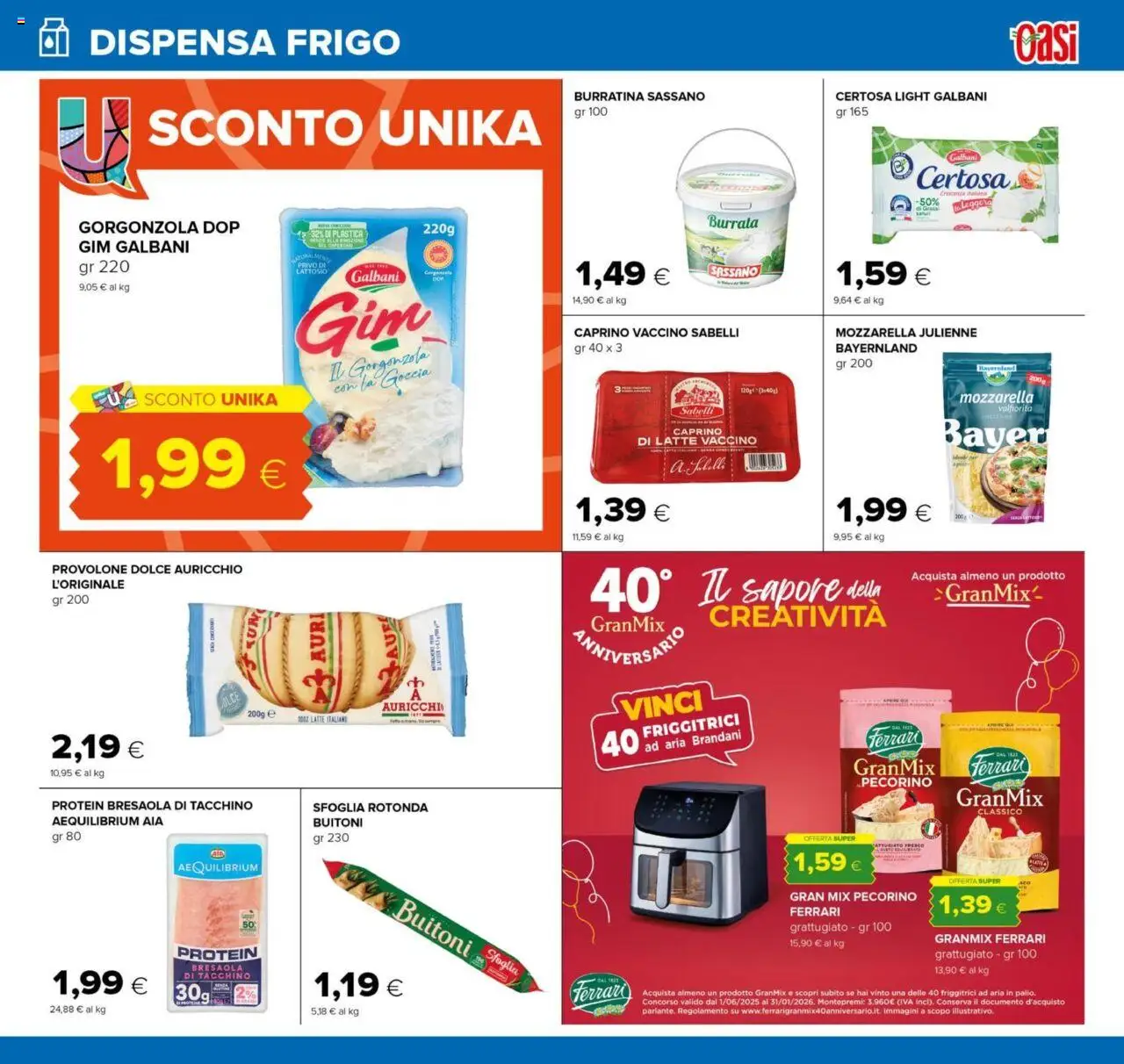 Volantino Oasi del 13.09.2025 | Pagina: 11 | Prodotti: Bresaola, Latte, Pecorino, Burrata