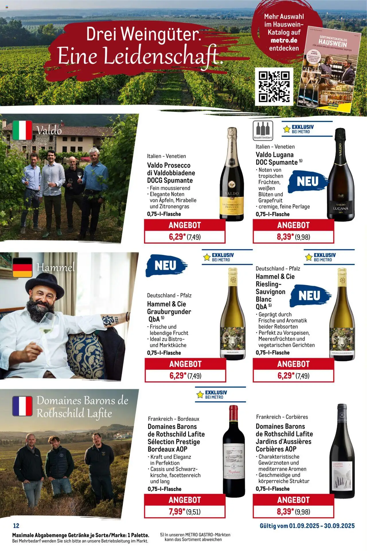 Metro Monats-Menü - gültig ab dem 01.09.2025 | Seite: 12 | Produkte: Zitronengras, Grapefruit, Prosecco
