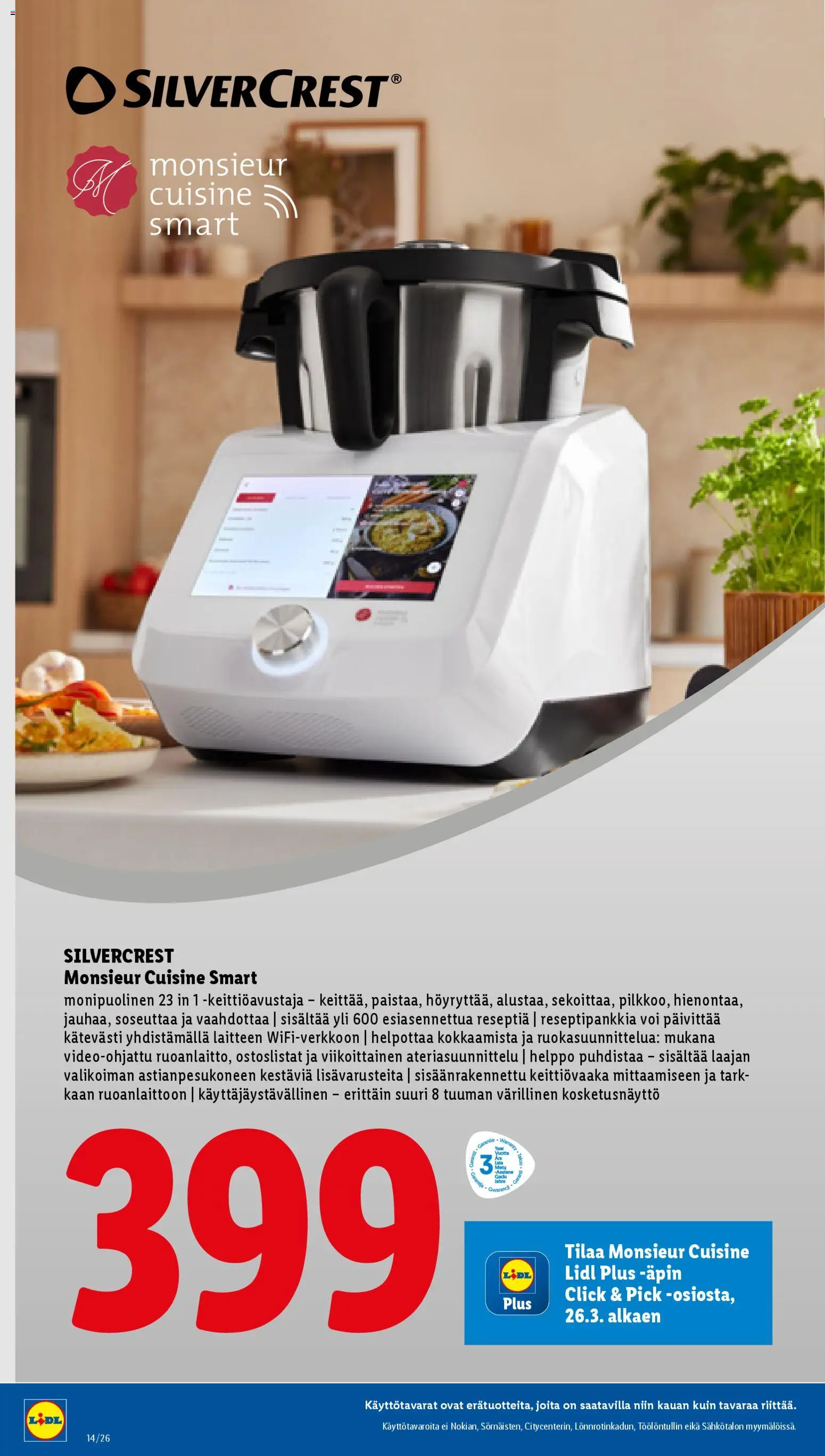 Lidl tarjoukset SilverCrest - Tampere – voimassa 06.04.2026 alkaen | Sivu: 2 | Tuotteet: Keittiövaaka, Voi