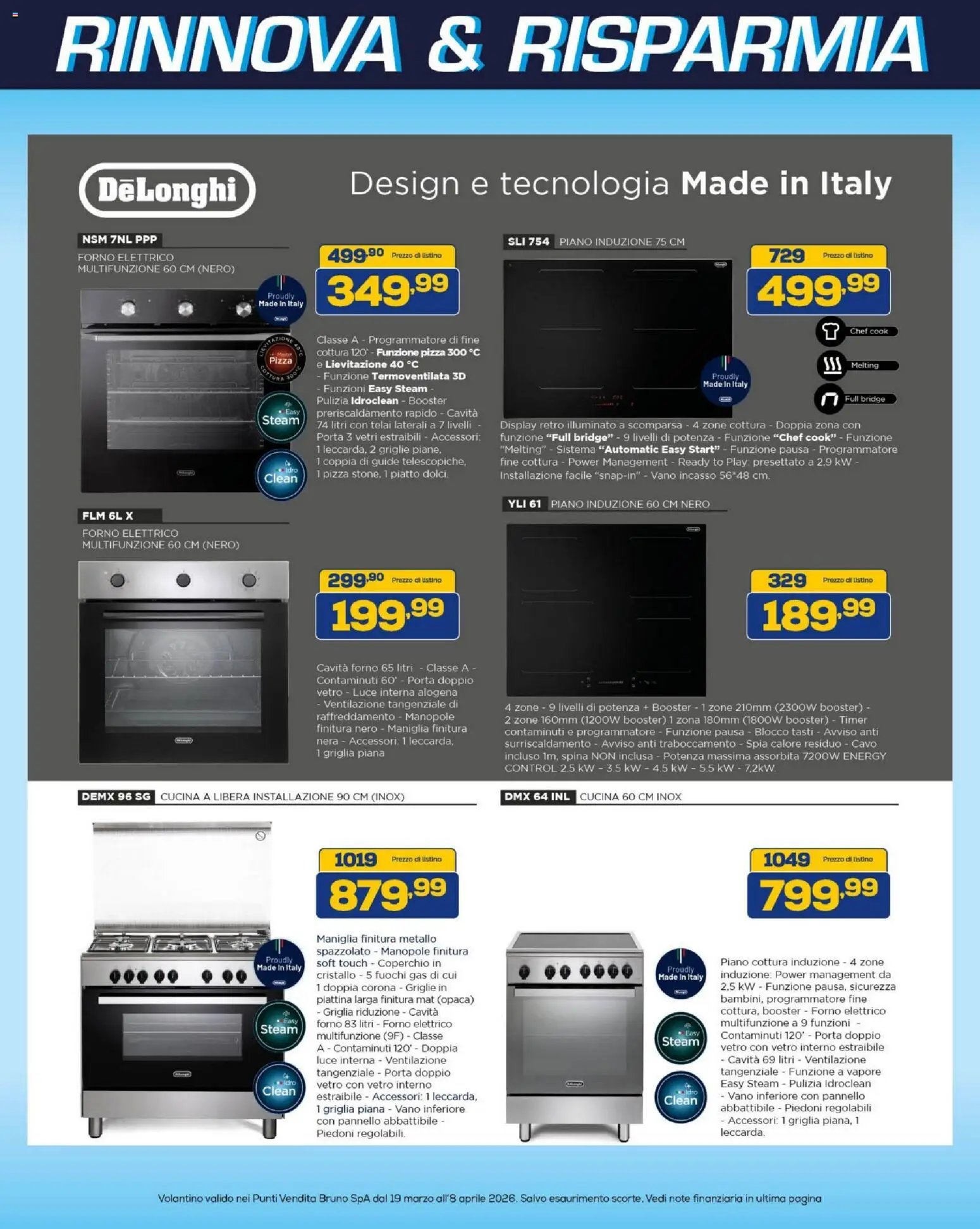Volantino BRUNO del 19.03.2026 | Pagina: 40 | Prodotti: Cavo, Piatto, Forno, Forno elettrico