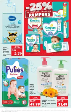 Kaufland RO Akciós újság - amely érvényes a következő dátumtól: 31.12.2025 | Oldal: 46 | Termékek: Pampers, Body, Sampon