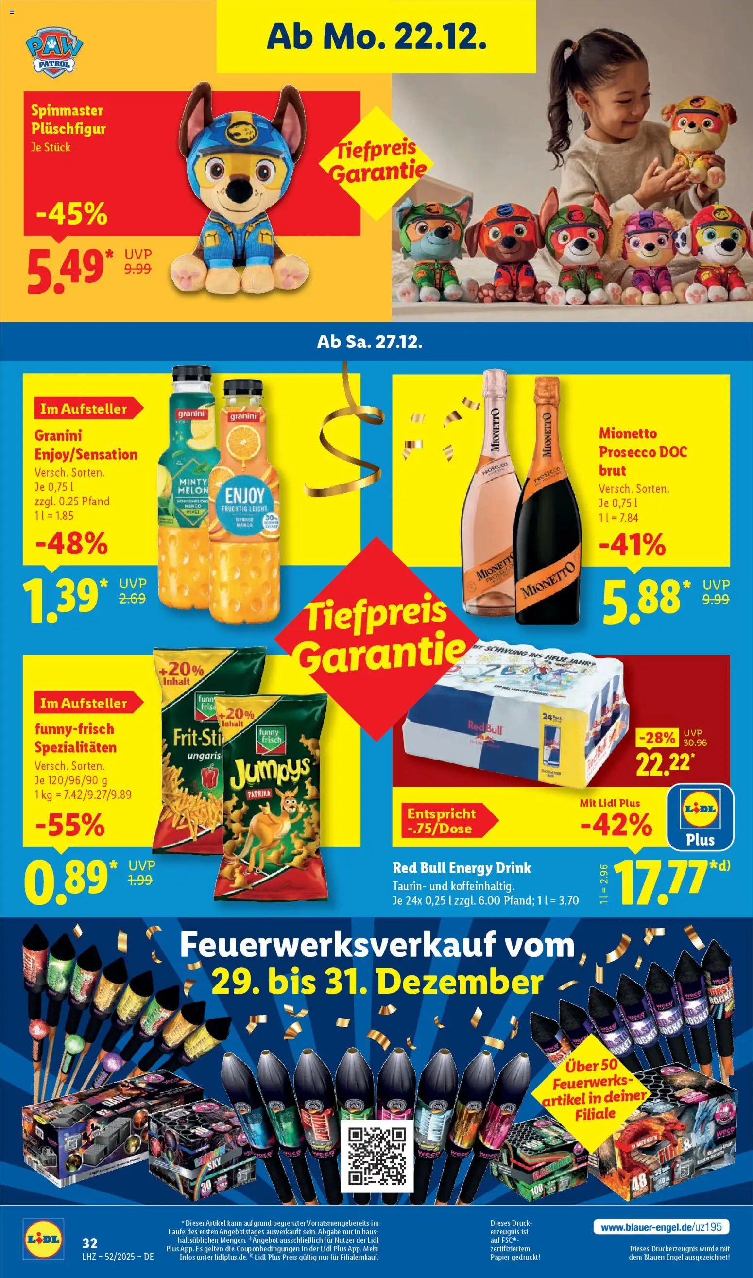 Lidl Prospekt Grimma – gültig ab 22.12.2025 | Seite: 52 | Produkte: Energy, Funny frisch, Paprika, Granini