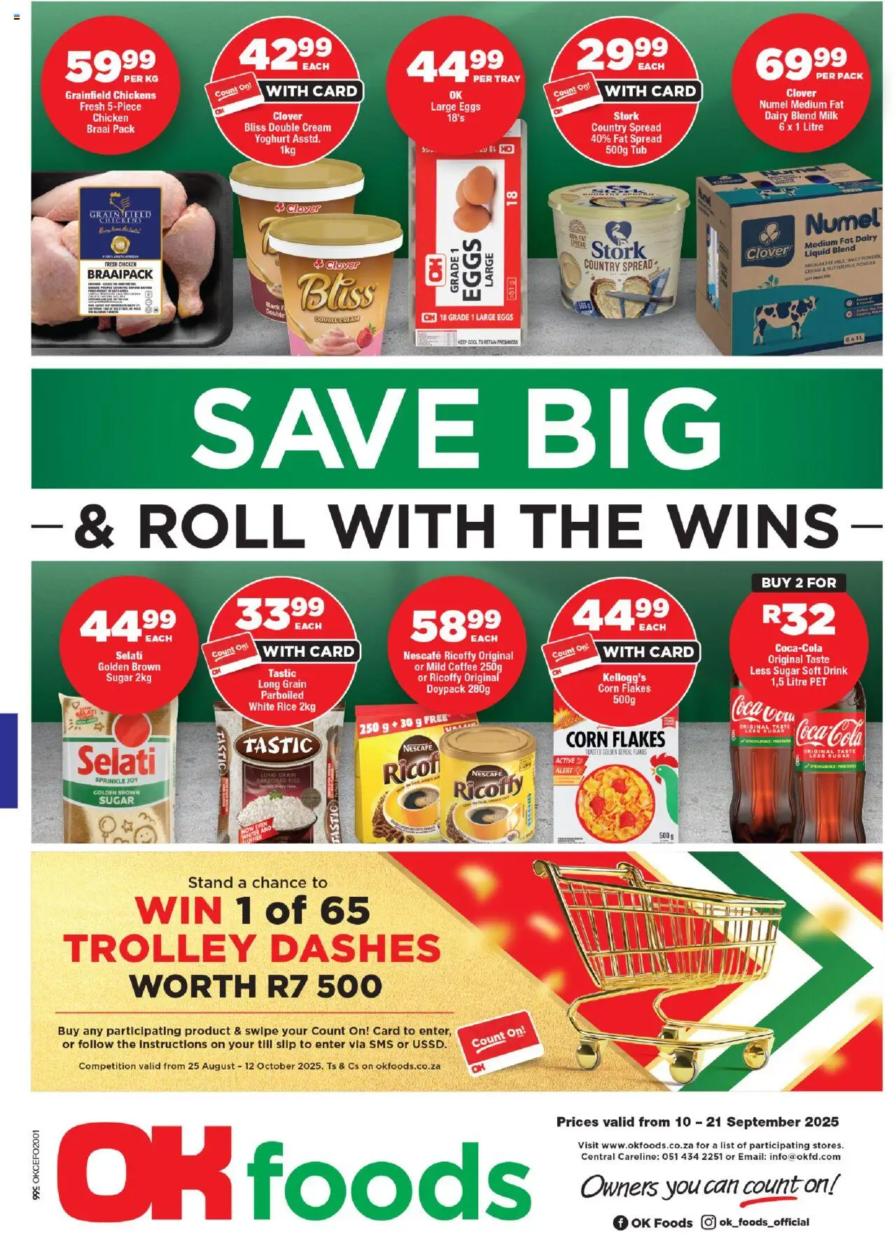 New OK Foods catalogue – valid from 10.09.2025 | Page: 1 | Products: Tray, Rice, Flakes, Dairy blend