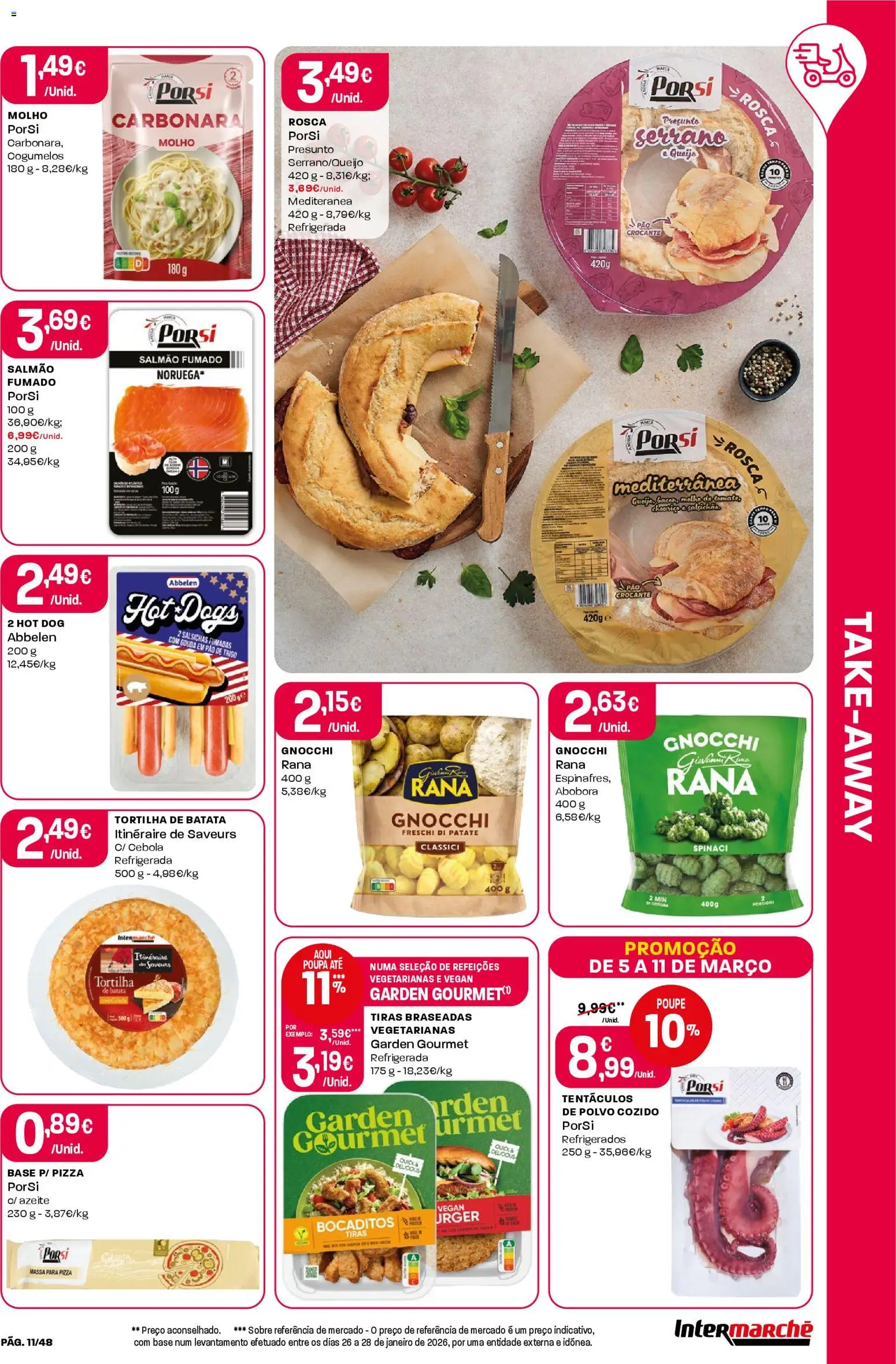 Intermarché folheto │ válido de 05.03.2026 | Página: 11 | Produtos: Batata, Abóbora, Massa, Cogumelos