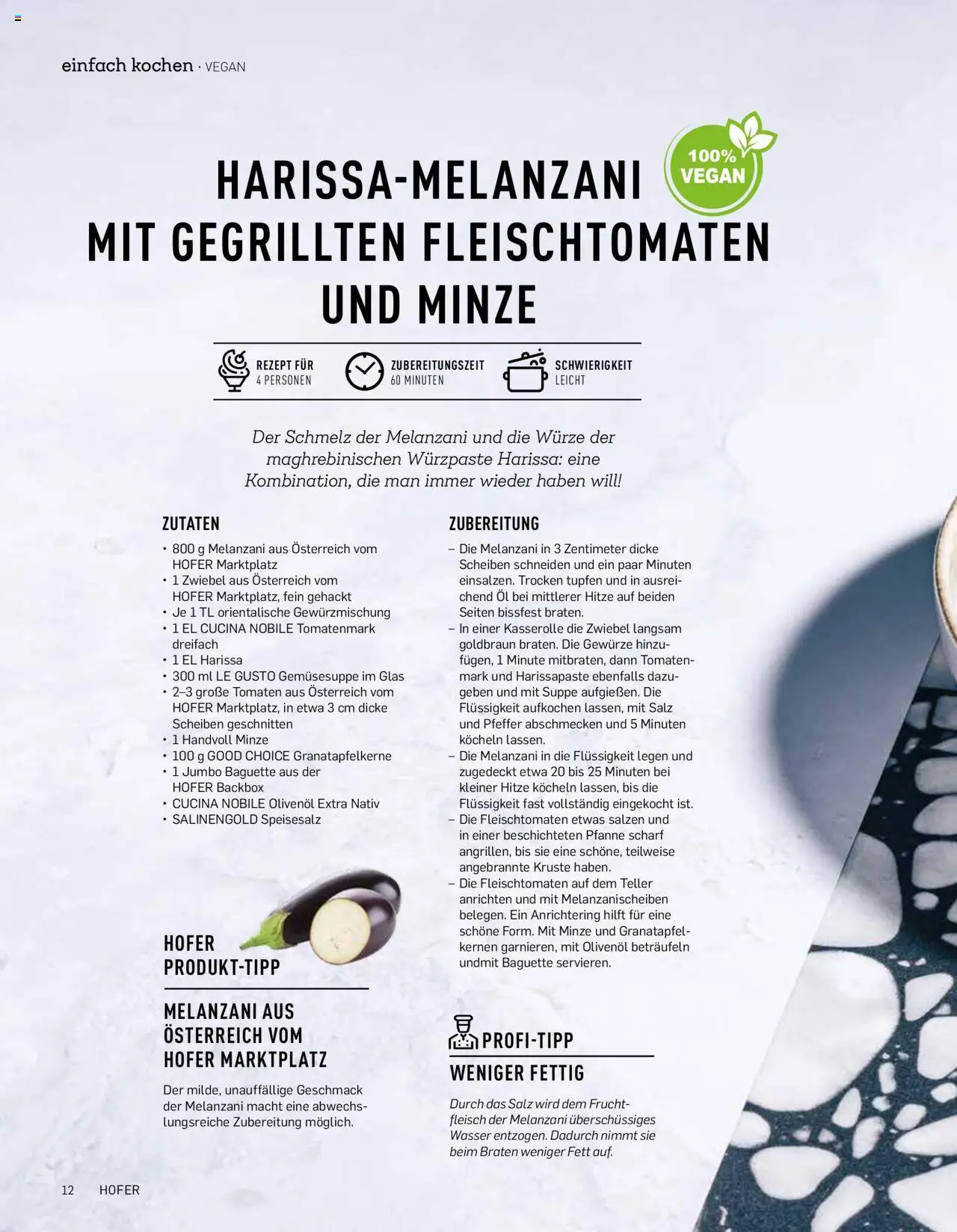 Hofer AT akciós ujság - amely érvényes a következő dátumtól: 22.05.2025 | Oldal: 12 | Termékek: Tea, Vegán
