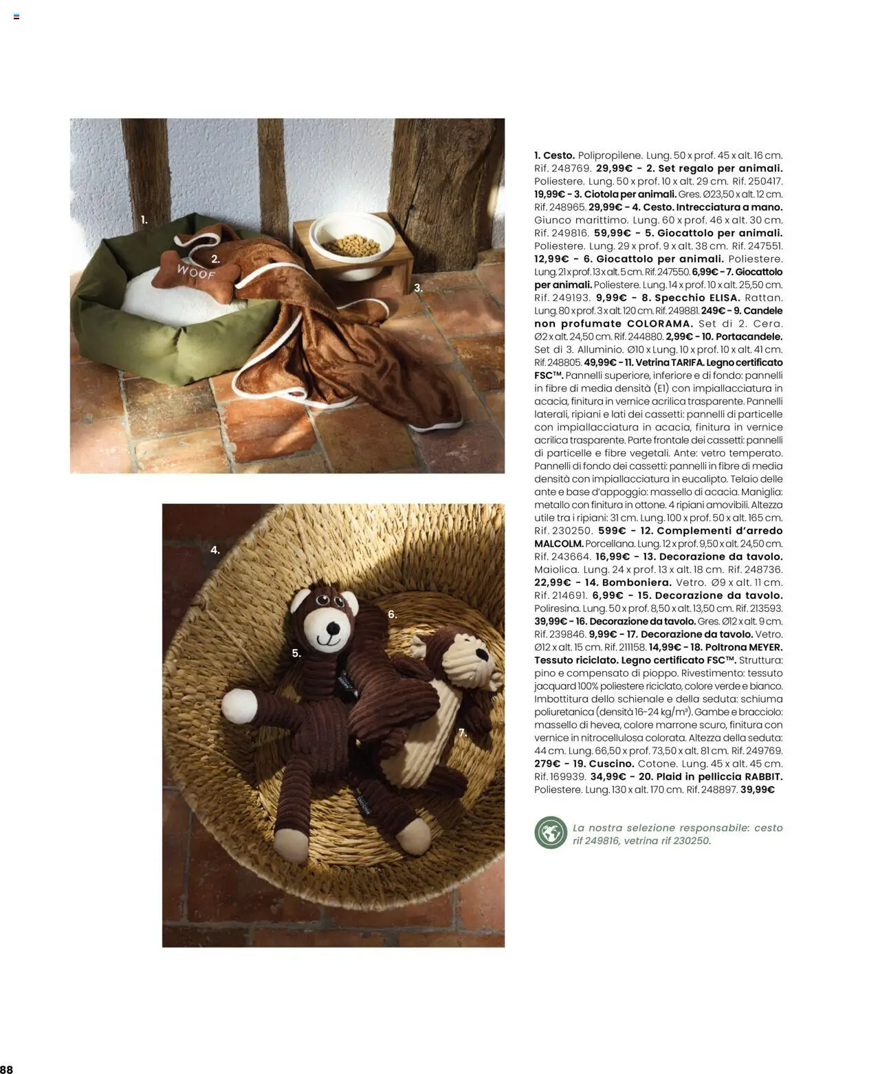 Volantino Maisons du Monde del 27.08.2025 | Pagina: 88 | Prodotti: Vetrina, Poltrona, Ciotola, Specchio