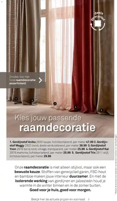 KARWEI - Woonspecial Raamdecoratie 2025 - Voorbeeld van een folder van KARWEI, geldig van 29.09.2025 | Pagina: 14 | Producten: Gordijnen