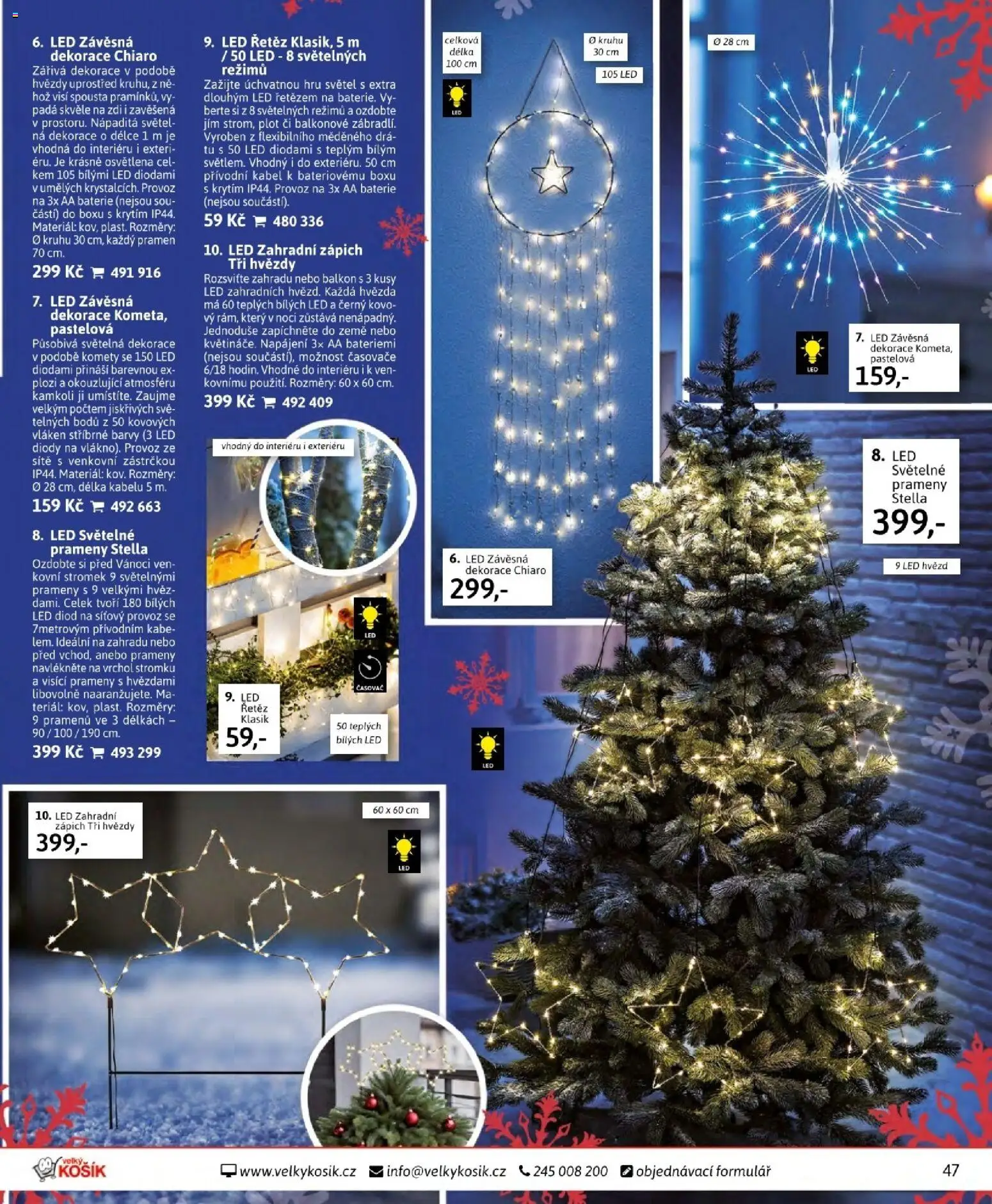 Velký Košík katalog listopad 2025 od 01.11.2025 | Strana: 47 | Produkty: Časovač, Barvy, LED, Dekorace