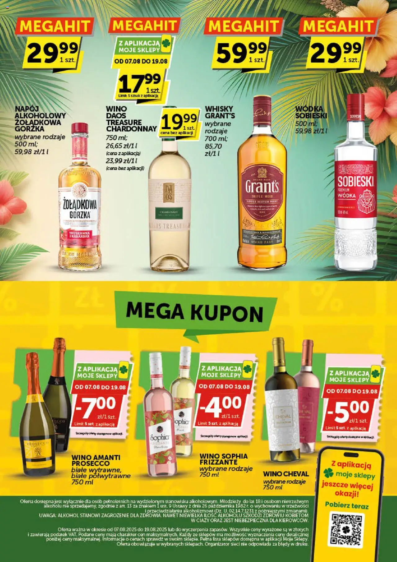 Groszek Gazetka alkoholowa od 07.08.2025 | Strona: 2 | Produkty: Chardonnay, Wódka, Whisky, Prosecco