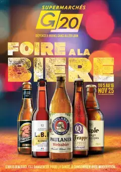 G20 Supermarchés - Prévisualisation de G20 Supermarchés catalogue valide à partir de 05.11.2025