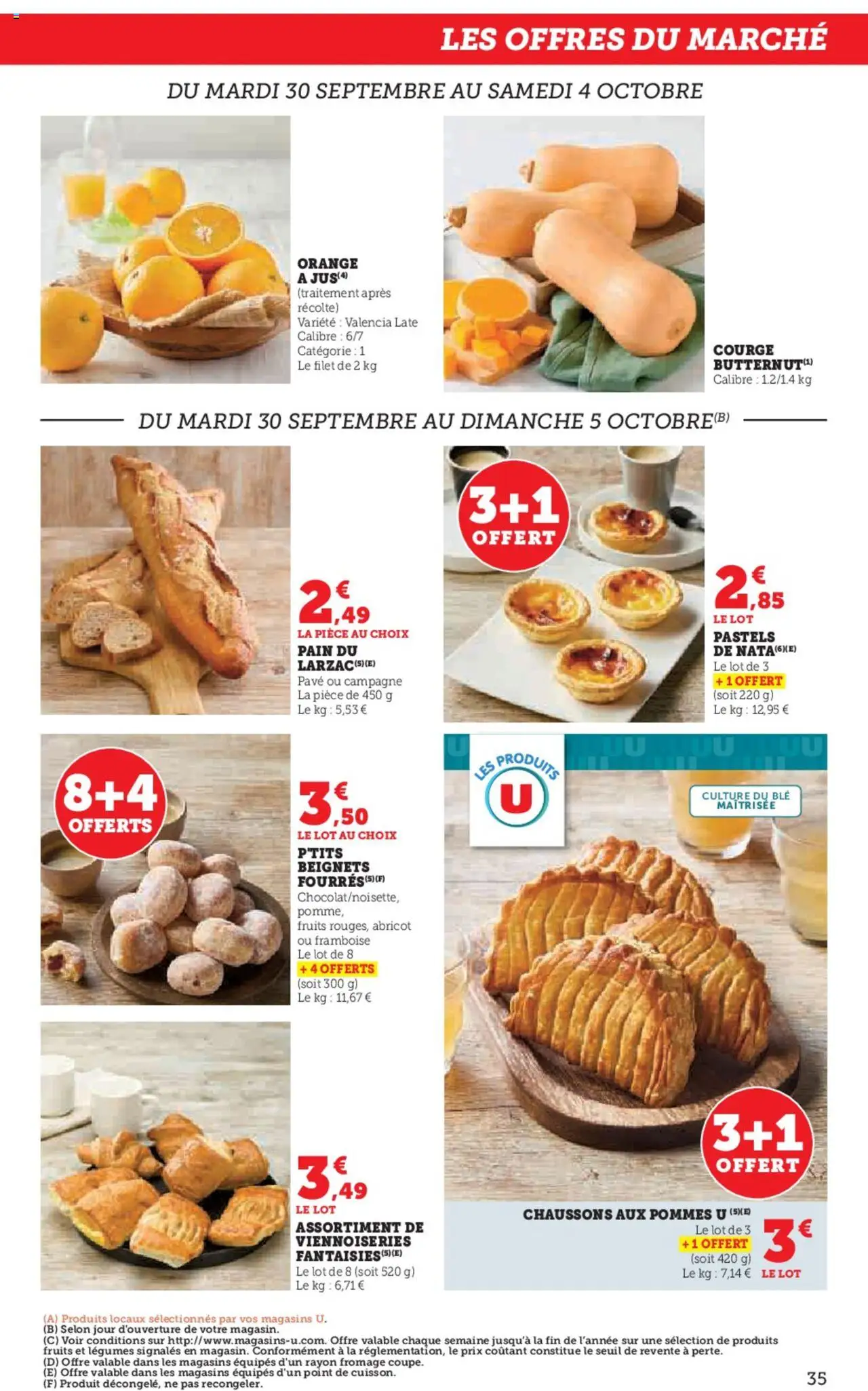 {H1} | Page: 35 | Produits: Abricot, Viennoiseries, Fromage, Pain
