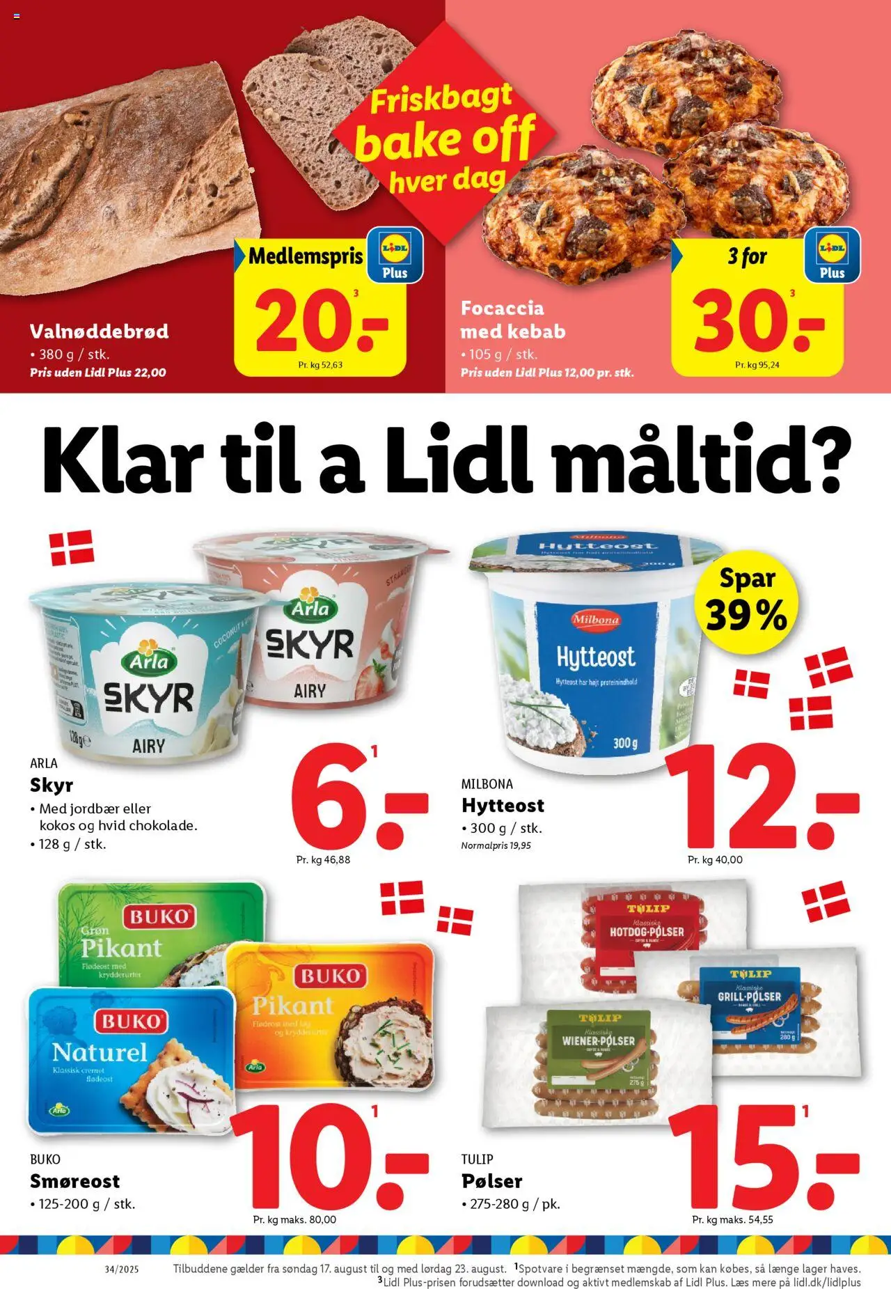 Lidl Tilbudsavis gyldig fra 17.08.2025 | Side: 4 | Produkter: Skyr, Kebab, Aparelho de barbear, Søm