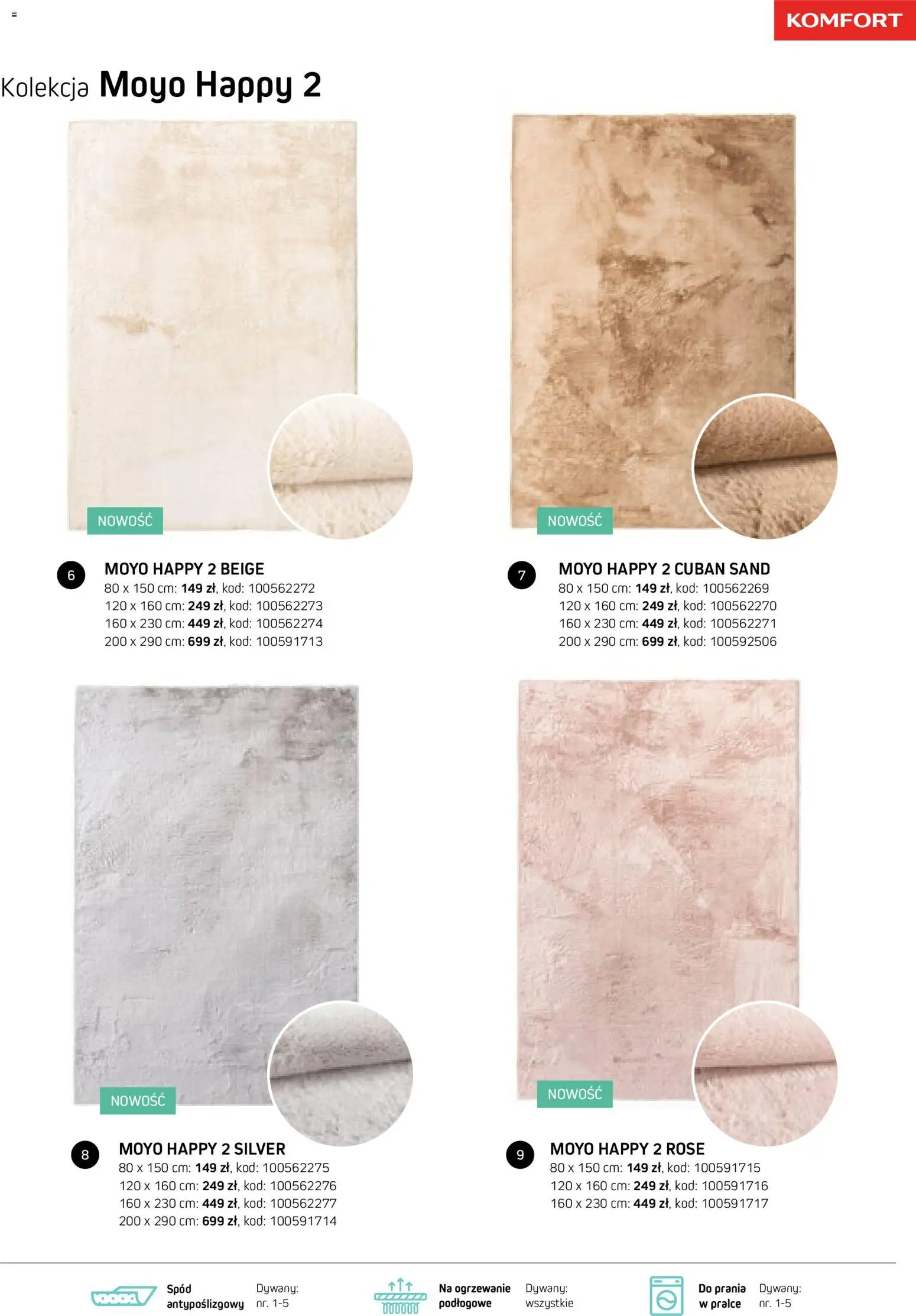 Komfort gazetka - Katalog dywanów od 17.03.2026 | Strona: 91 | Produkty: Dywany