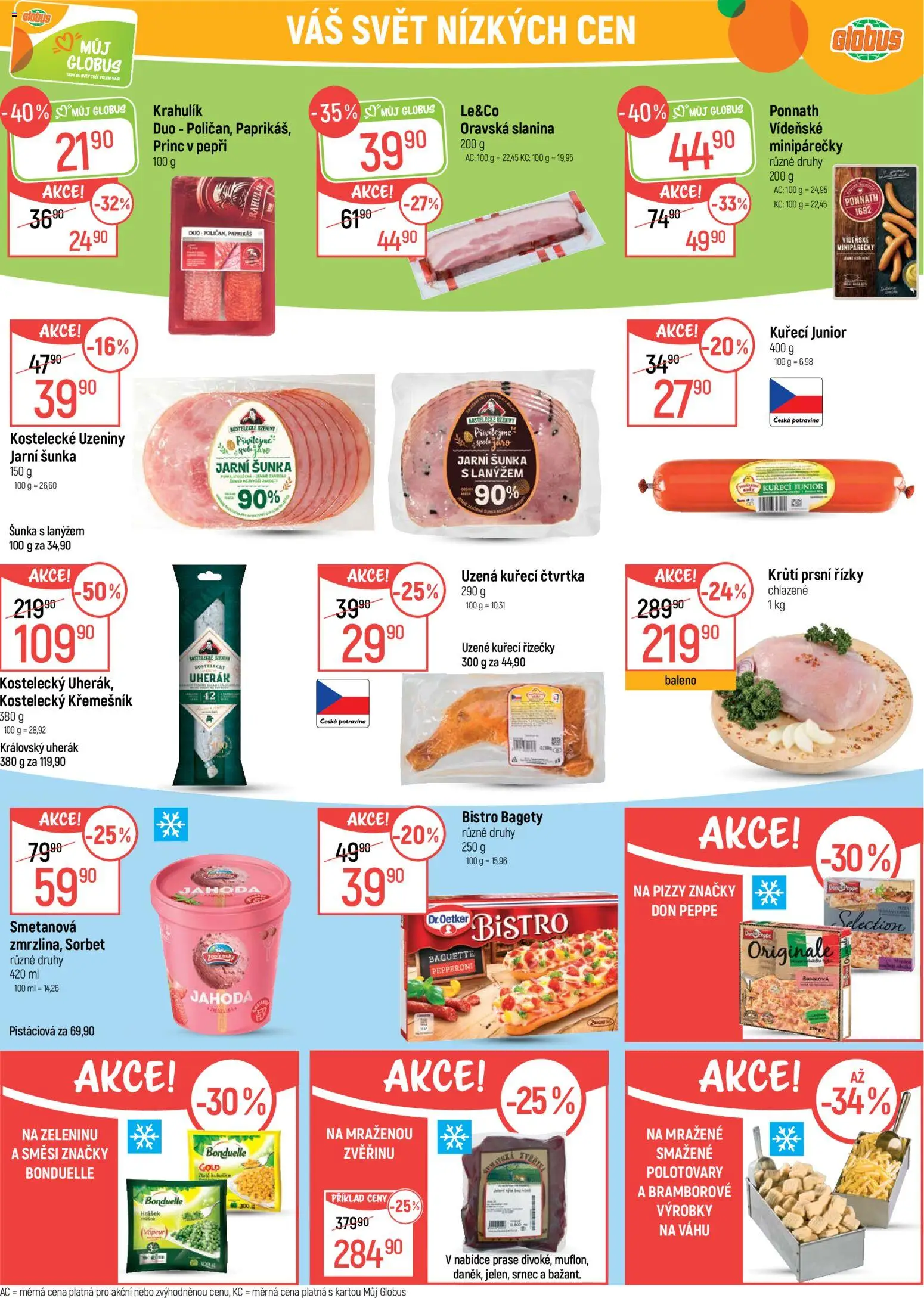 Globus leták - Trmice od 01.04.2026 | Strana: 20 | Produkty: Globus, Uzeniny, Slanina, Sorbet