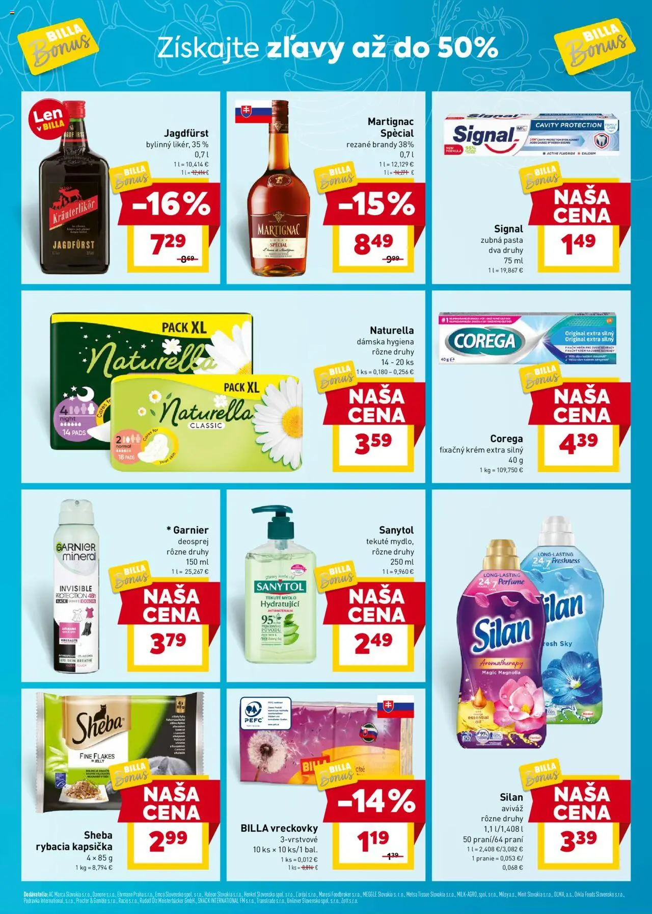Billa bonus leták │ platný od 02.07.2025 | Strana: 7 | Produkty: Sanytol, Mydlo, Zubná pasta, Brandy