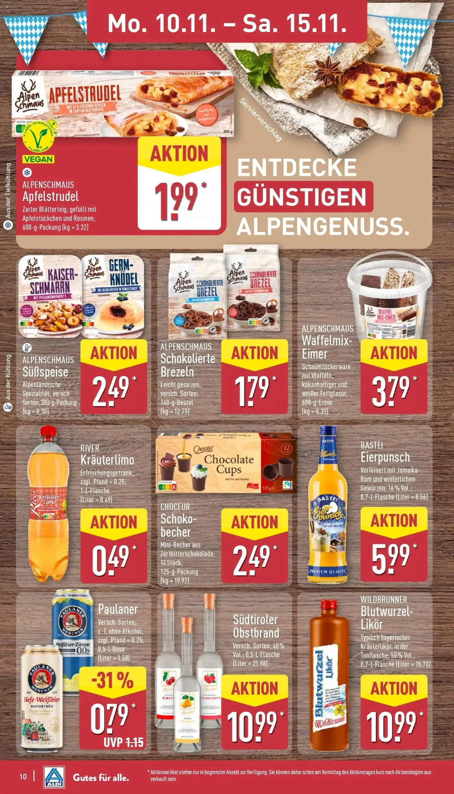 Aldi - ALDI Nord: Wochenangebote – gültig ab 09.11.2025 | Seite: 14 | Produkte: Likör, Rum, Paulaner