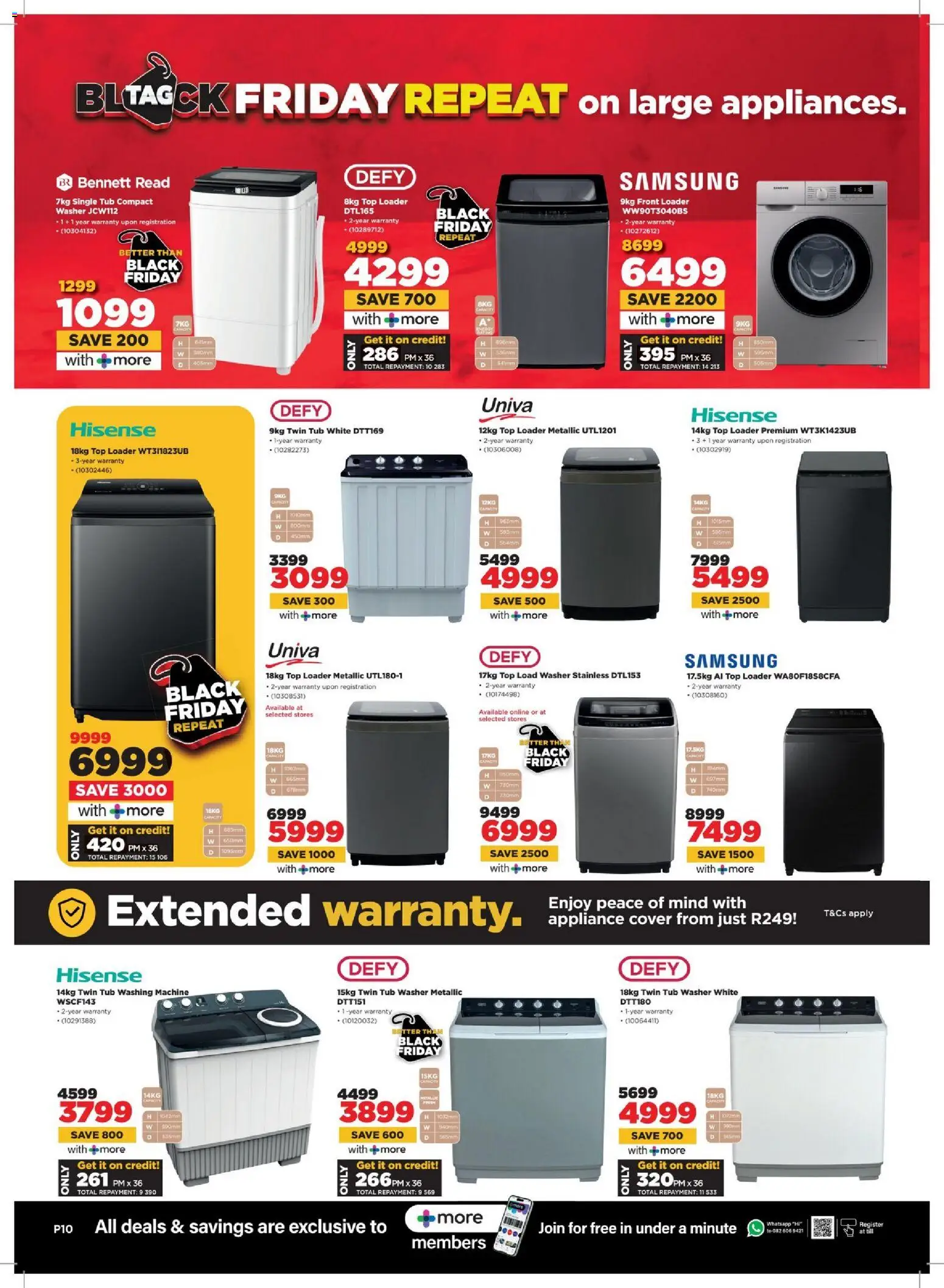 New HiFi Corp catalogue – valid from 04.03.2026 | Page: 10 | Products: Cover, Washing machine