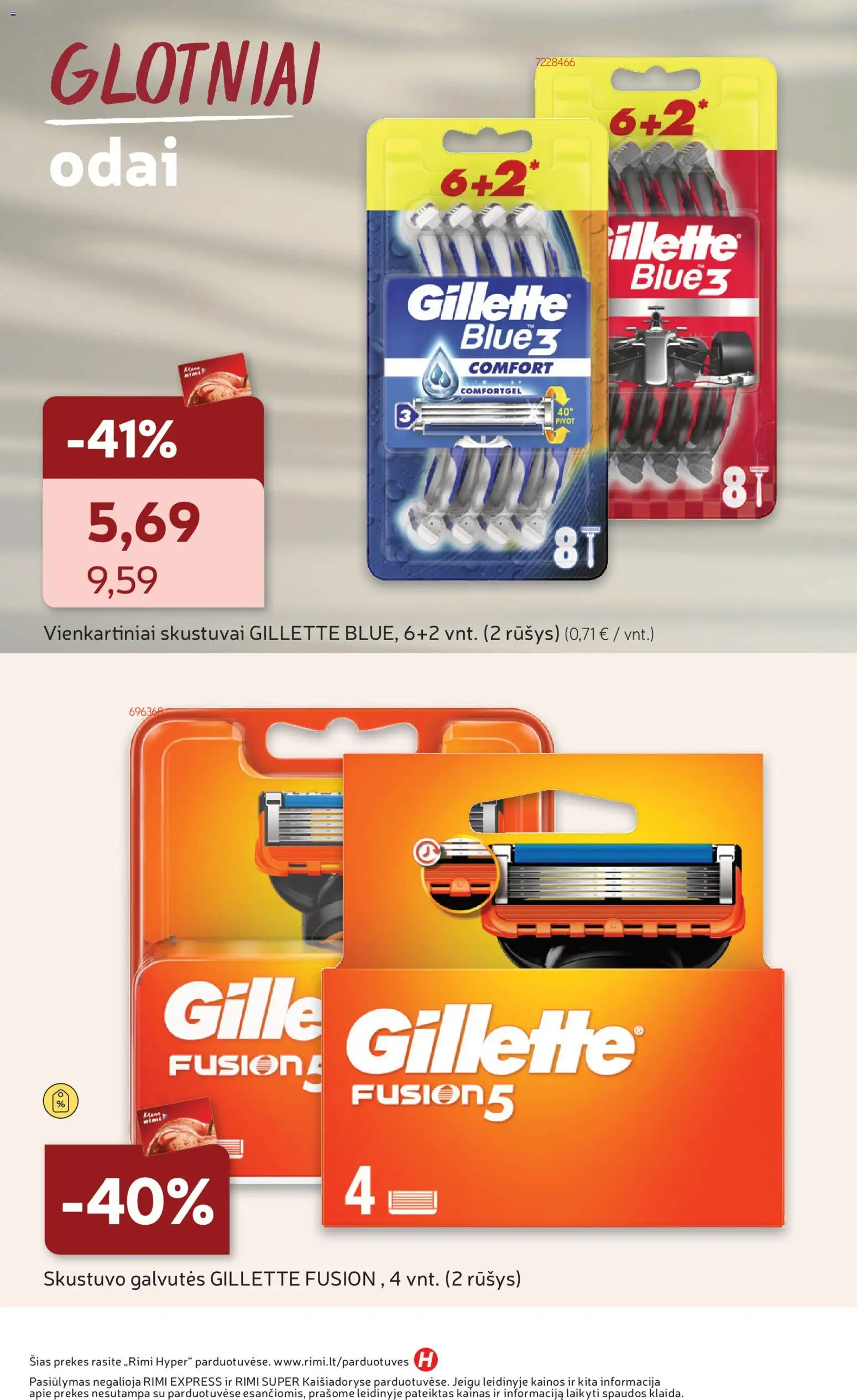 Rimi akcijos nuo 16.12.2025 | Puslapis: 12 | Prekių: Skustuvo galvutės