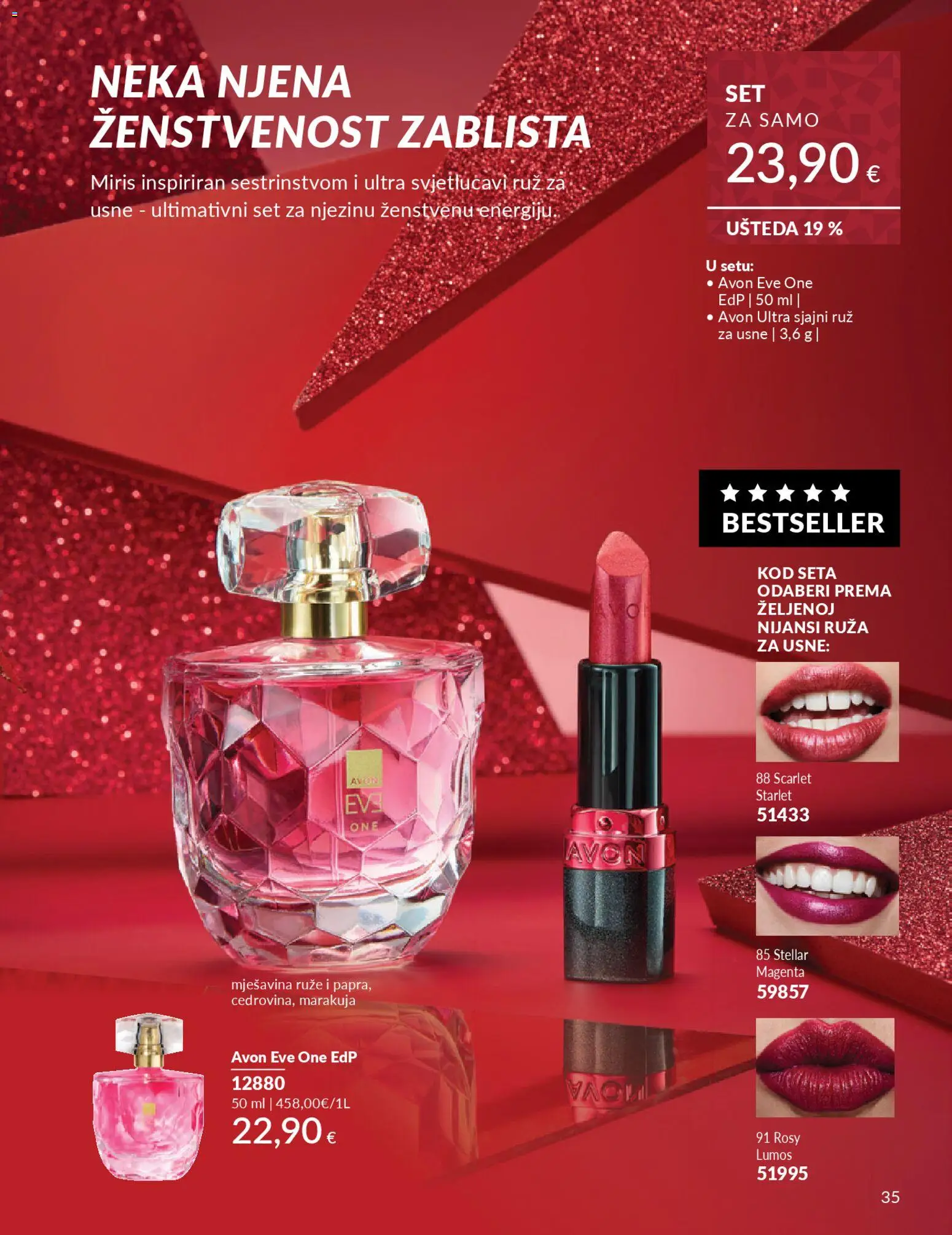 Avon katalog | vrijedi od 01.12.2025 | Stranica: 39 | Proizvodi: Miris, Ruž