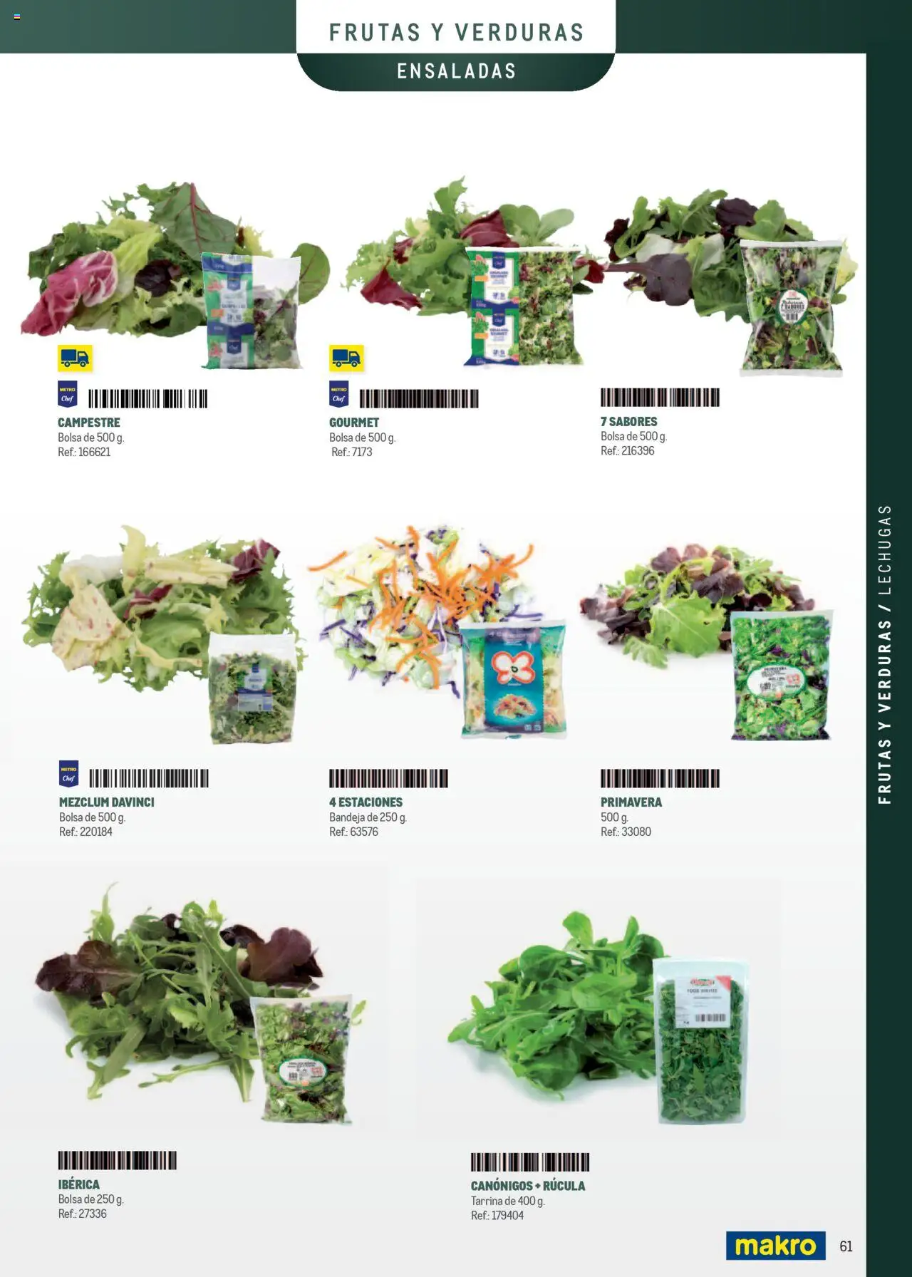 Makro - Especia Carta │ válido desde el 08.04.2025 | Página: 61 | Productos: Bolsa, Bandeja