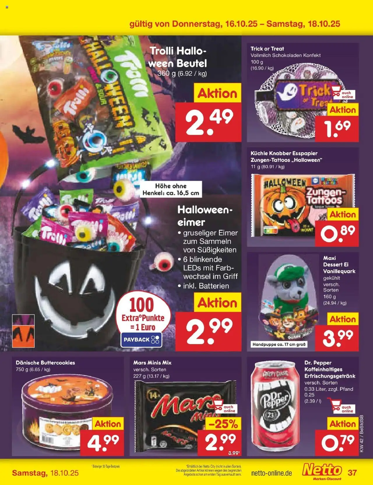 Netto Marken-Discount Prospekt 	 – gültig ab 13.10.2025 | Seite: 43 | Produkte: Batterien, Mars, Süßigkeiten