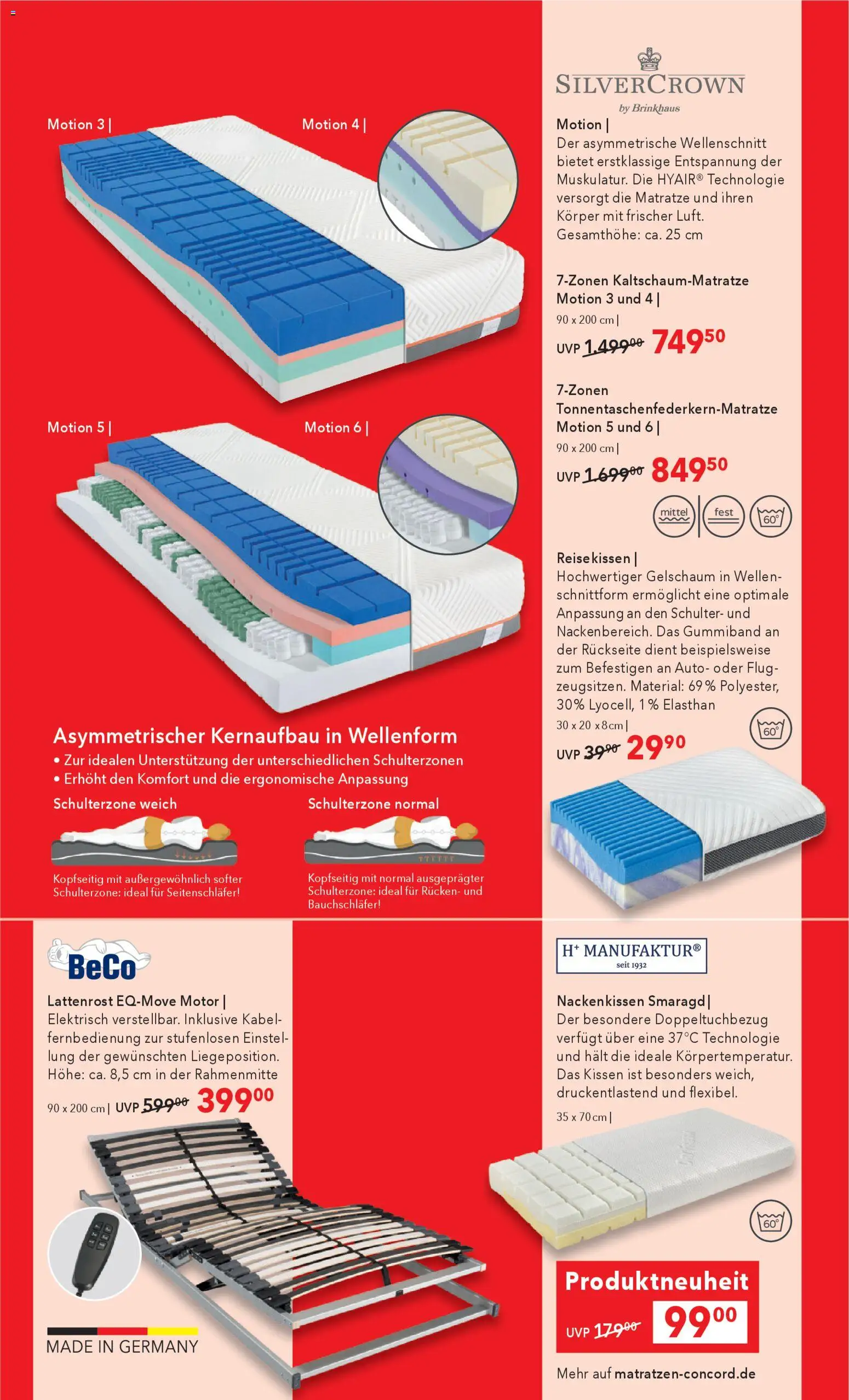 Matratzen Concord Prospekt 	 – gültig ab 27.12.2025 | Seite: 5 | Produkte: Kabel, Matratze, Kissen, Lattenrost