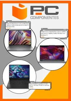 Vista previa PC Componentes folleto válido desde el 07.12.2025 | Página: 2 | Productos: Portátil HP, Portátil Lenovo