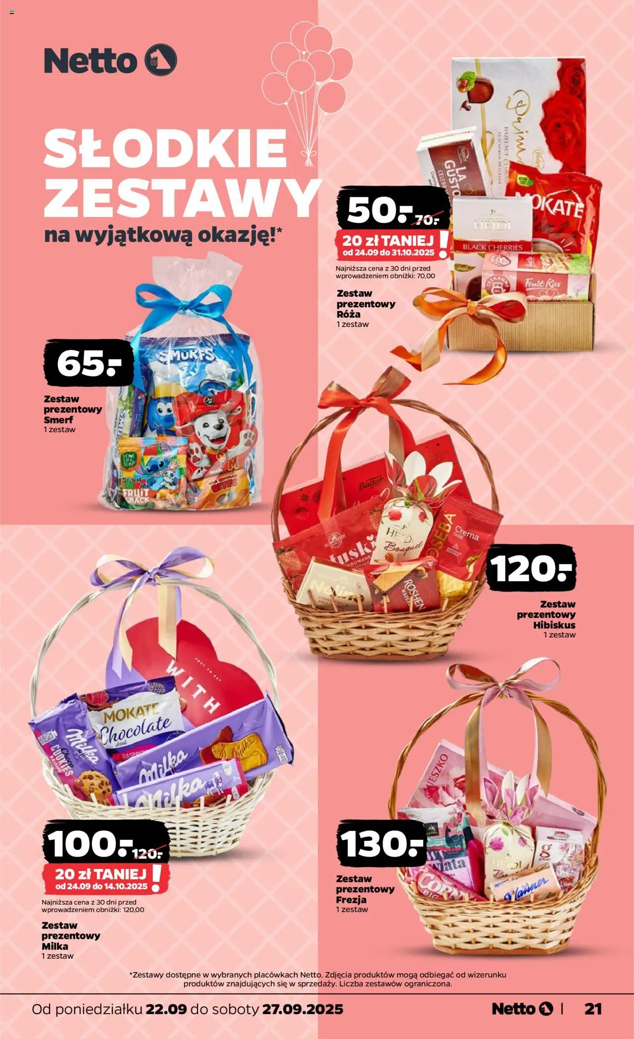 Netto gazetka - Spożywcza od 22.09.2025 | Strona: 21 | Produkty: Milka