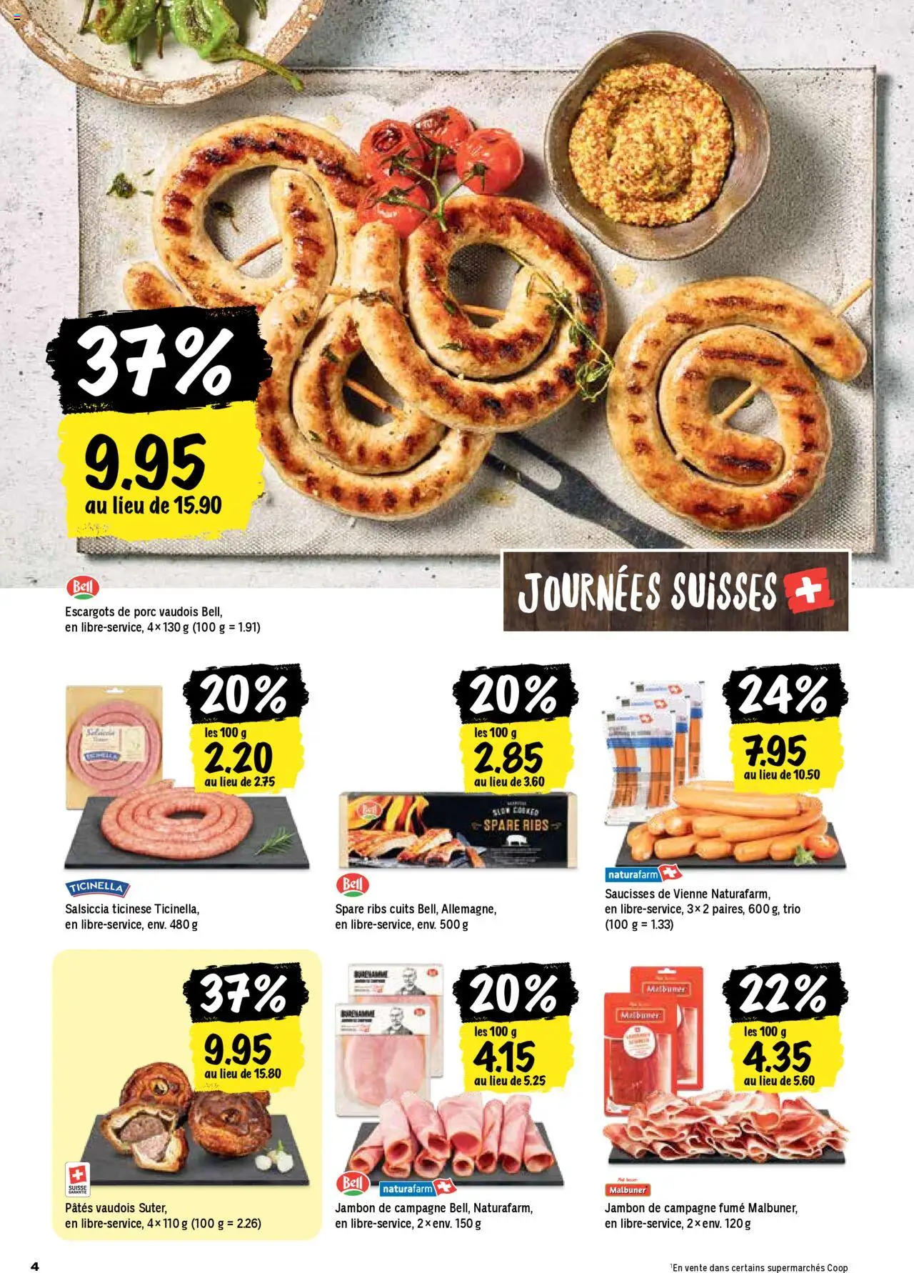Coop - Les actions de la semaine ab 31.07.2025 | Seite: 4 | Produkte: Spare Ribs