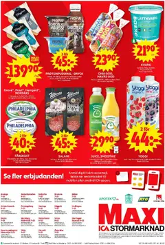 ICA Maxi reklamblad aktuell från 08.09.2025 | Sida: 12 | Produkter: Juice, Vitlök, Te, Yoggi