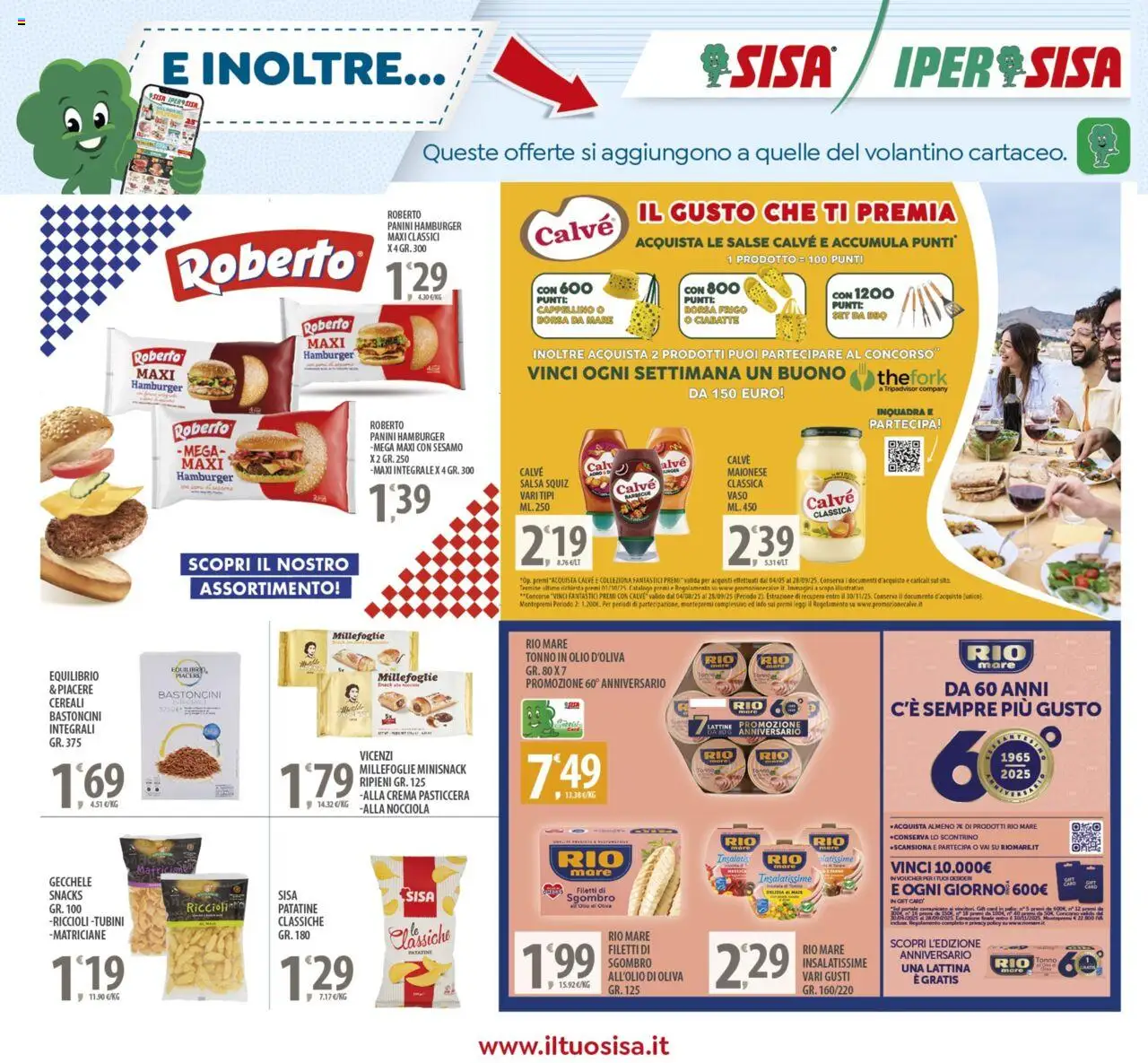 Volantino SISA del 08.08.2025 | Pagina: 22 | Prodotti: Cereali, Maionese, Salsa, Tonno