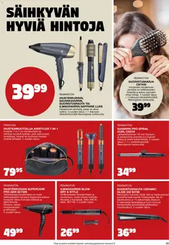 Tokmanni-mainoslehti voimassa 30.10.2025 alkaen | Sivu: 93 | Tuotteet: Ilmakiharrin, Kiharrin