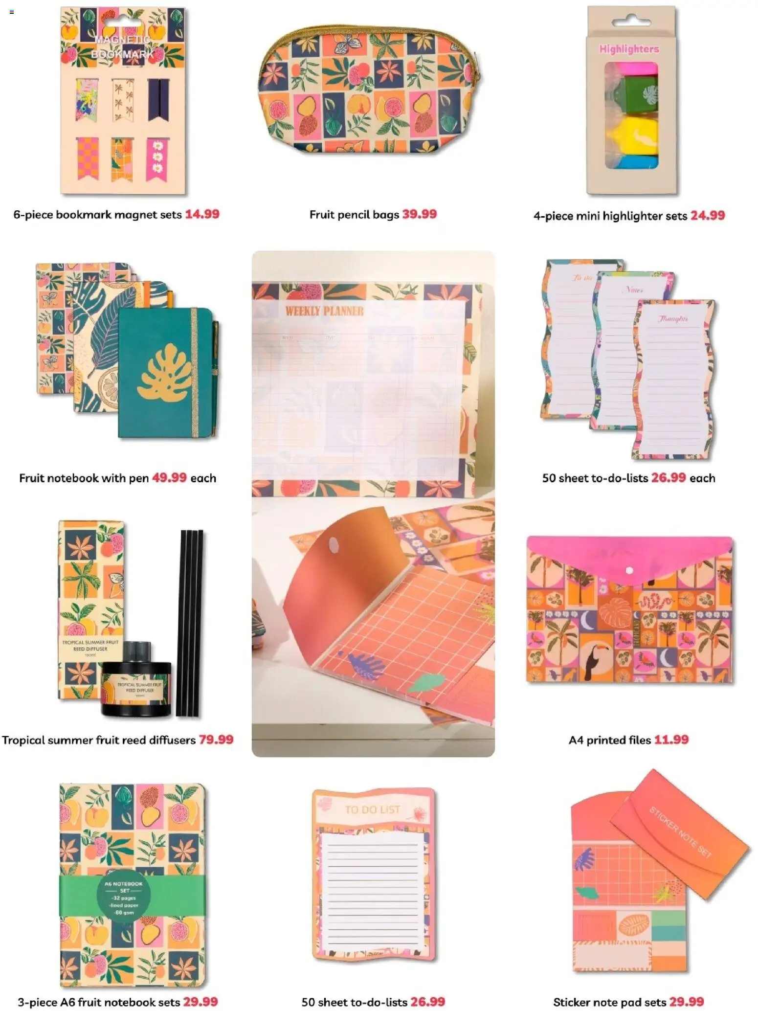 New PEP Stores catalogue – valid from 27.11.2025 | Page: 9 | Products: Pencil, Notebook, Fruit, Paper