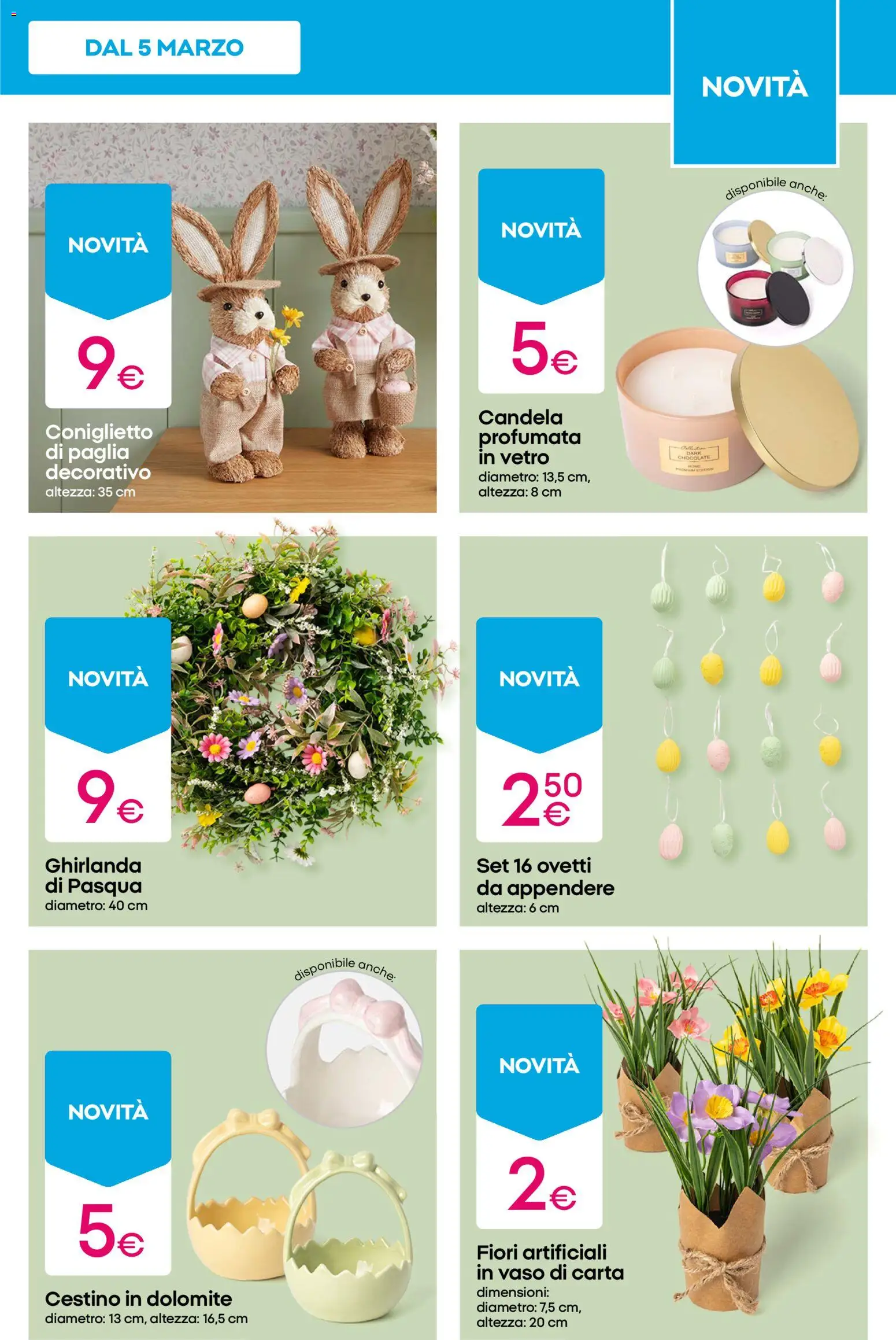 Volantino Pepco del 12.03.2026 | Pagina: 11 | Prodotti: Cestino, Candela, Vaso