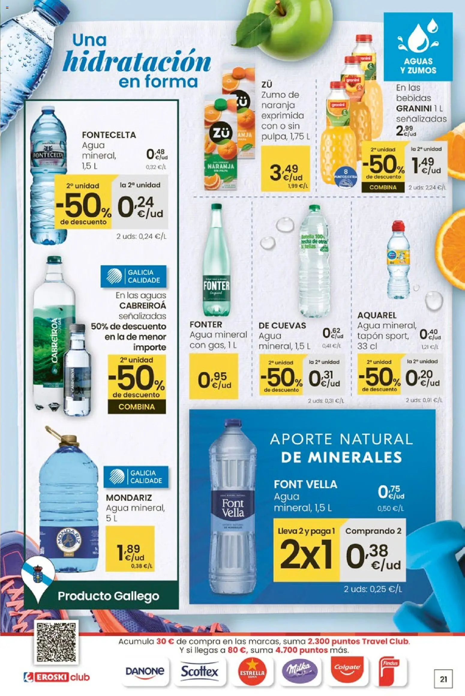 Eroski - 50 de descuento │ válido desde el 26.02.2026 | Página: 21 | Productos: Ροζ πιπέρι, Agua mineral