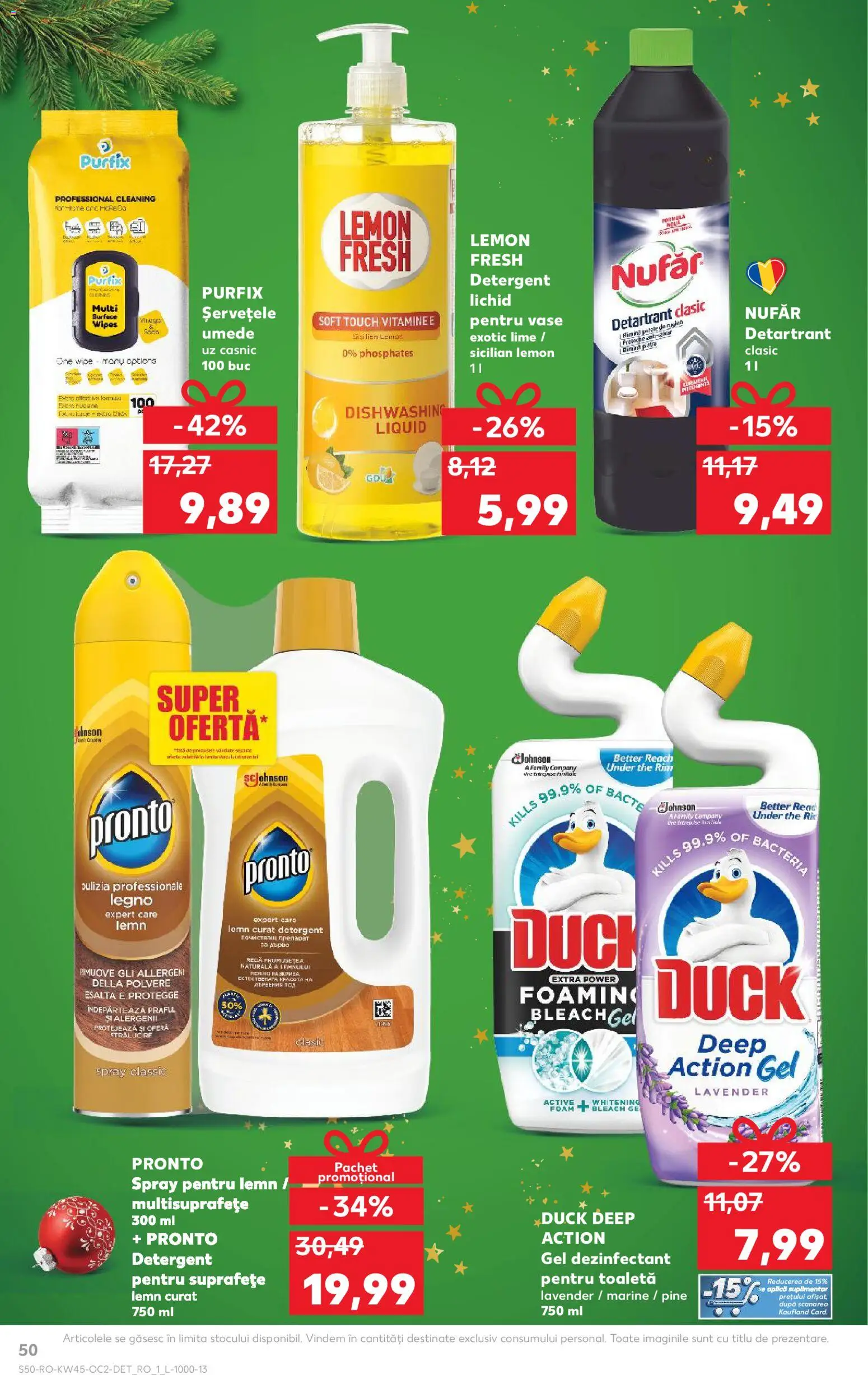 Kaufland RO akciós ujság - amely érvényes a következő dátumtól: 05.11.2025 | Oldal: 50 | Termékek: Lime