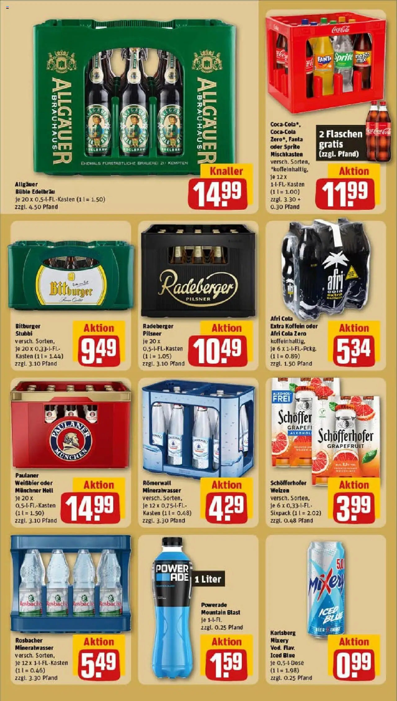 Rewe prospekt Nettetal / Kaldenkirchen	 – gültig ab 13.10.2025 | Seite: 18 | Produkte: Bitburger, Mixer, Grapefruit, Paulaner