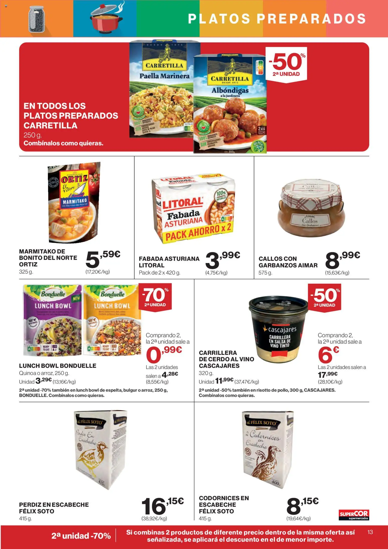 Supercor folleto │ válido desde el 07.01.2026 | Página: 13 | Productos: Aceite, Jardinera, Vino, Cerdo