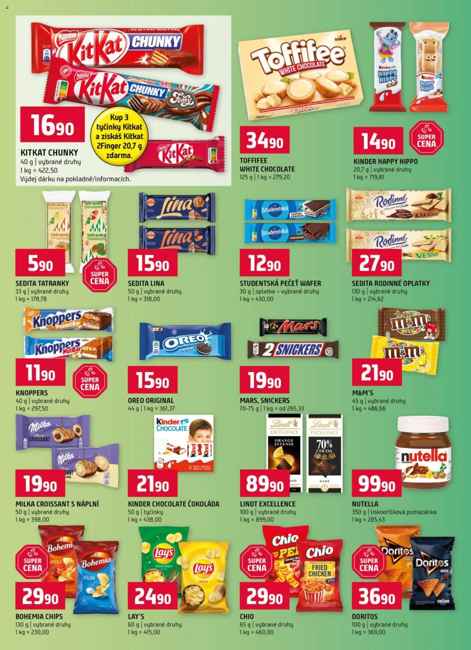 Terno leták od 14.01.2026 | Strana: 8 | Produkty: Lindt, Lay's, Oreo, Toffifee White