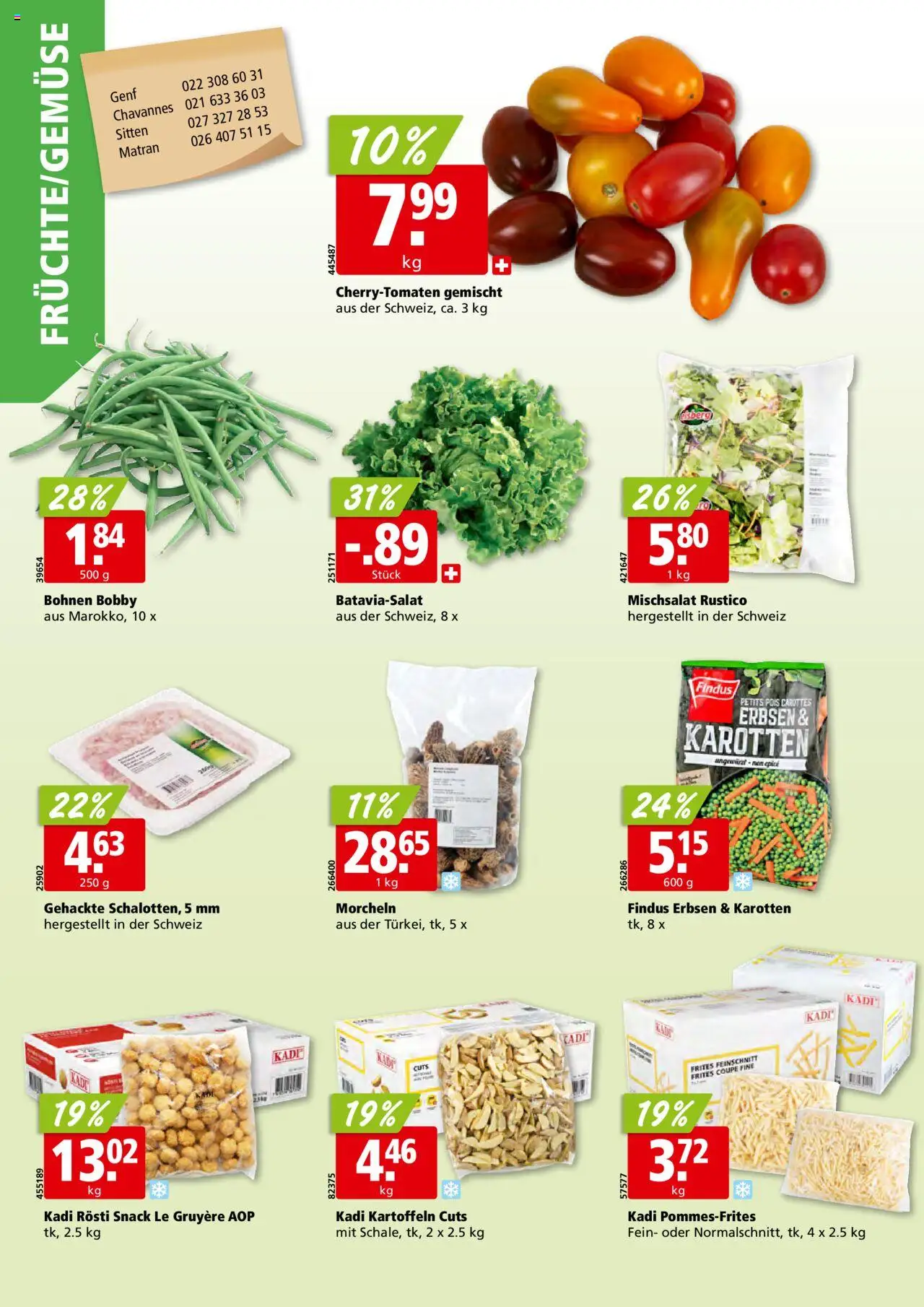 Aligro Aktionen - Chavannes, Matran, Genf, Sitten ab 02.06.2025 | Seite: 2 | Produkte: Erbsen, Kartoffeln