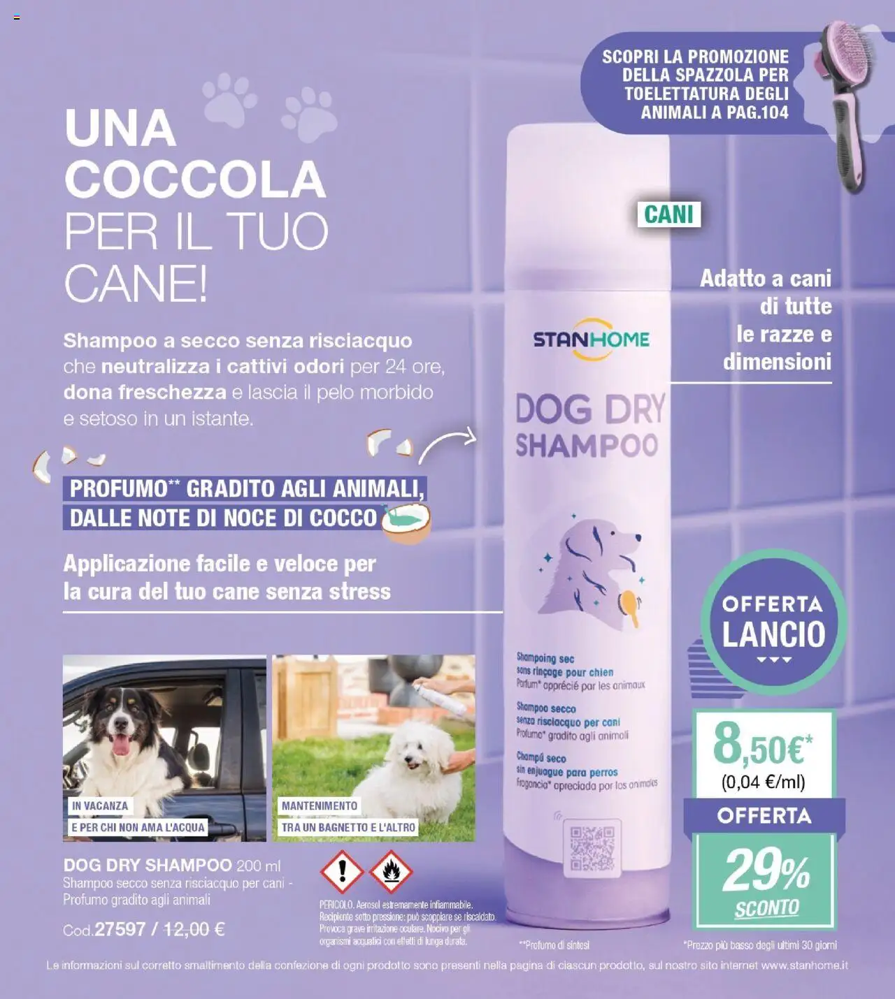 Volantino Stanhome del 09.09.2025 | Pagina: 112 | Prodotti: Shampoo, Cocco, Bagnetto, Profumo