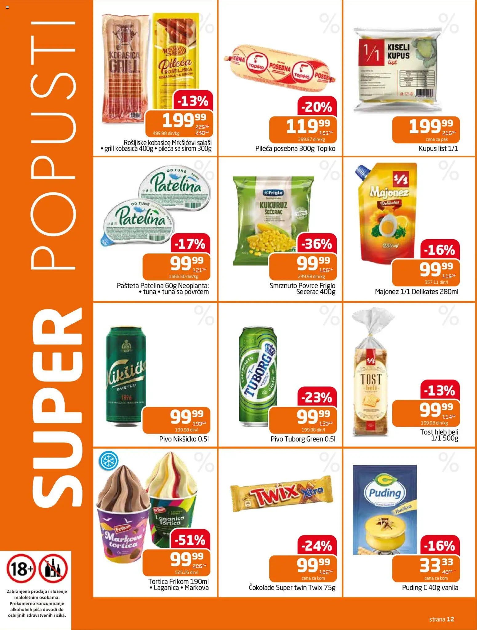 Gomex katalog - važi od 21.01.2026 | Strana: 1 | Proizvode: Majonez, Puding, Pica, Pašteta