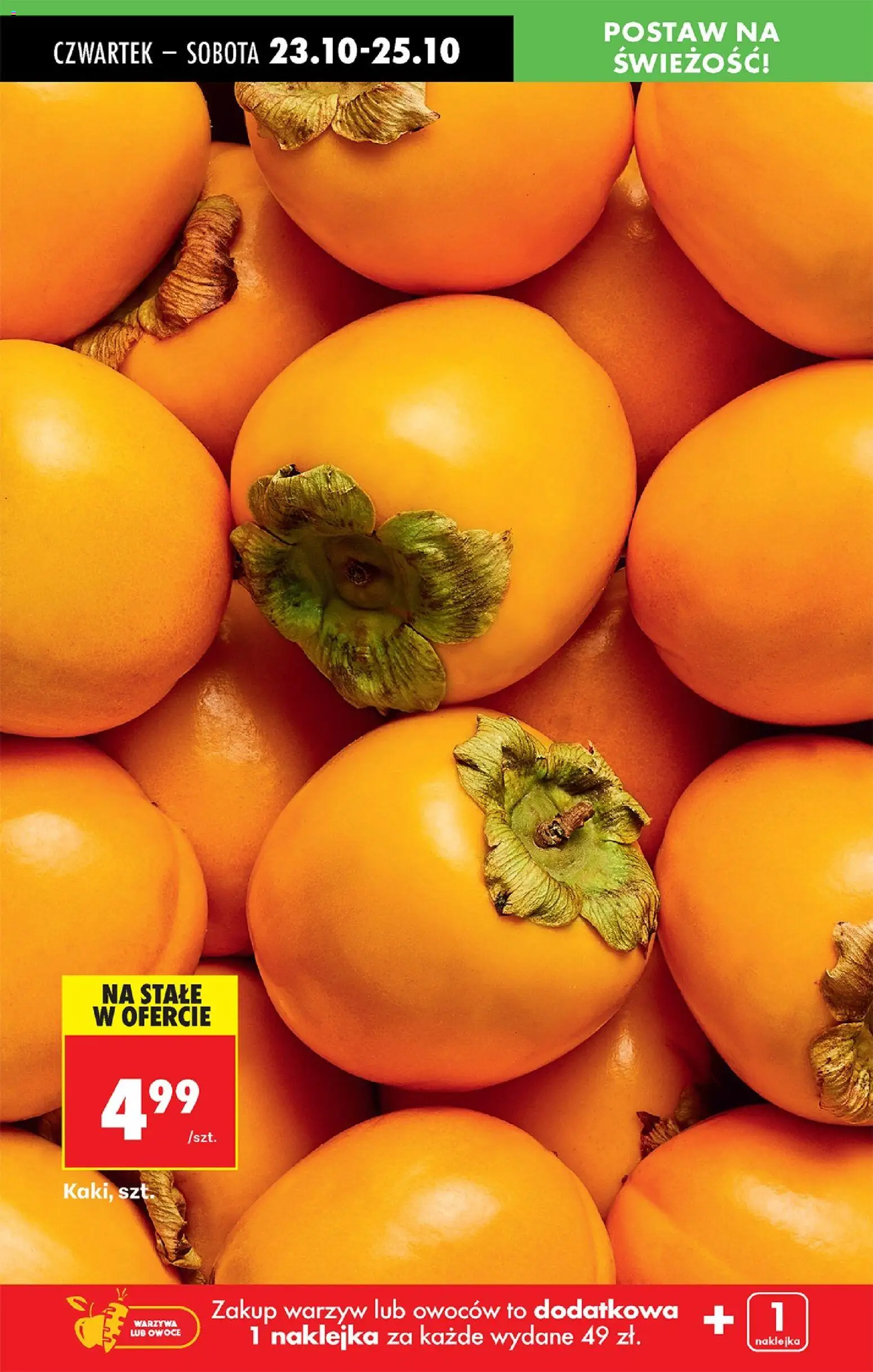 Biedronka gazetka - Oferta w tym tygodniu od 23.10.2025 | Strona: 28 | Produkty: Kaki, Warzywa, Owoce