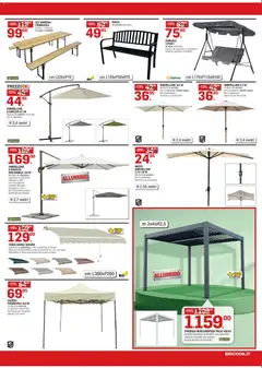 Anteprima del volantino Brico OK volantino valido a partire dal 02.04.2026 | Pagina: 3 | Prodotti: Ombrellone, Dondolo, Piastrelle, Tavolo