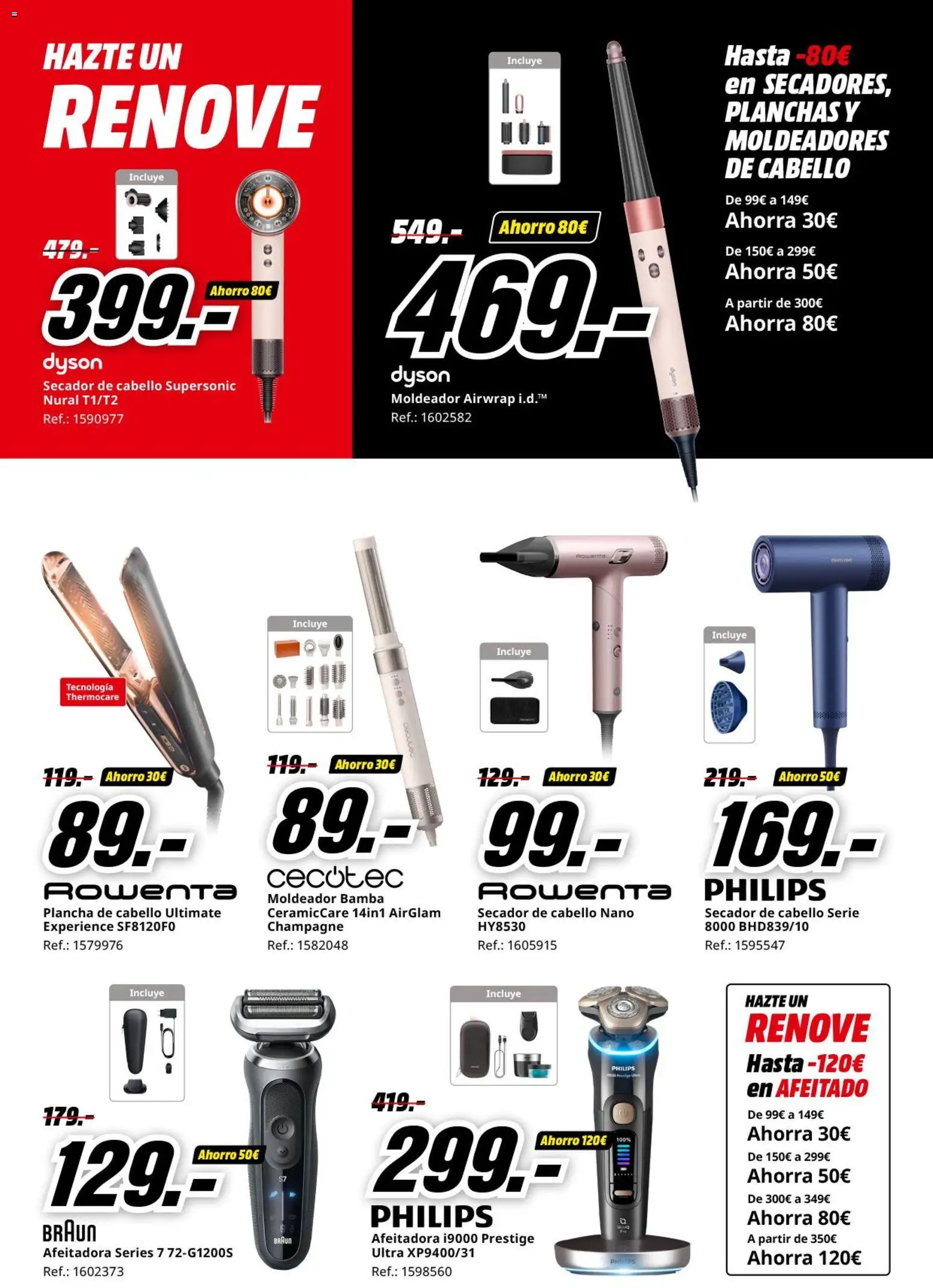 Media Markt folleto │ válido desde el 11.03.2026 | Página: 10 | Productos: Afeitadora, Plancha