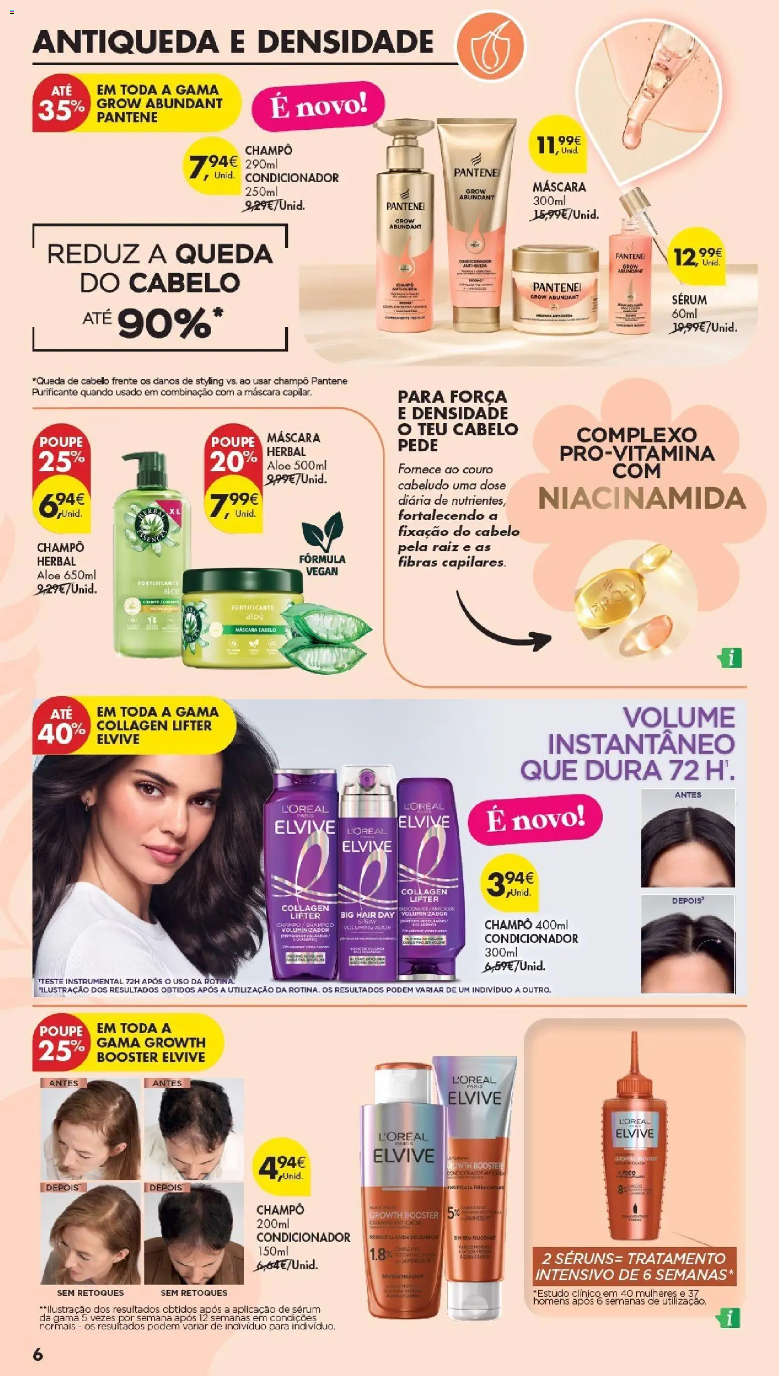 Pingo Doce Especial Cabelos │ válido de 21.04.2026 | Página: 6 | Produtos: Shampoo, Condicionador, Sérum
